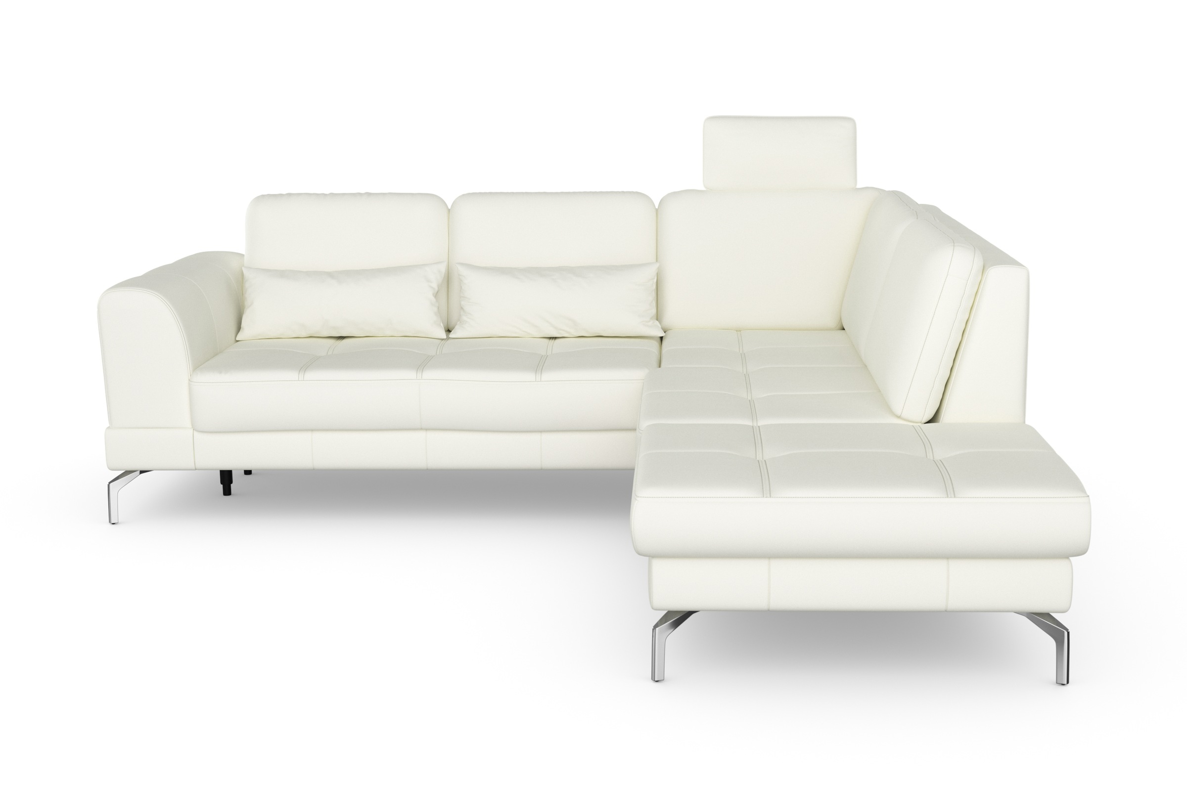 sit&more Ecksofa »Bendigo L-Form«, inklusive Sitztiefenverstellung, Bodenfreiheit 15 cm, in 2 Fußfarben