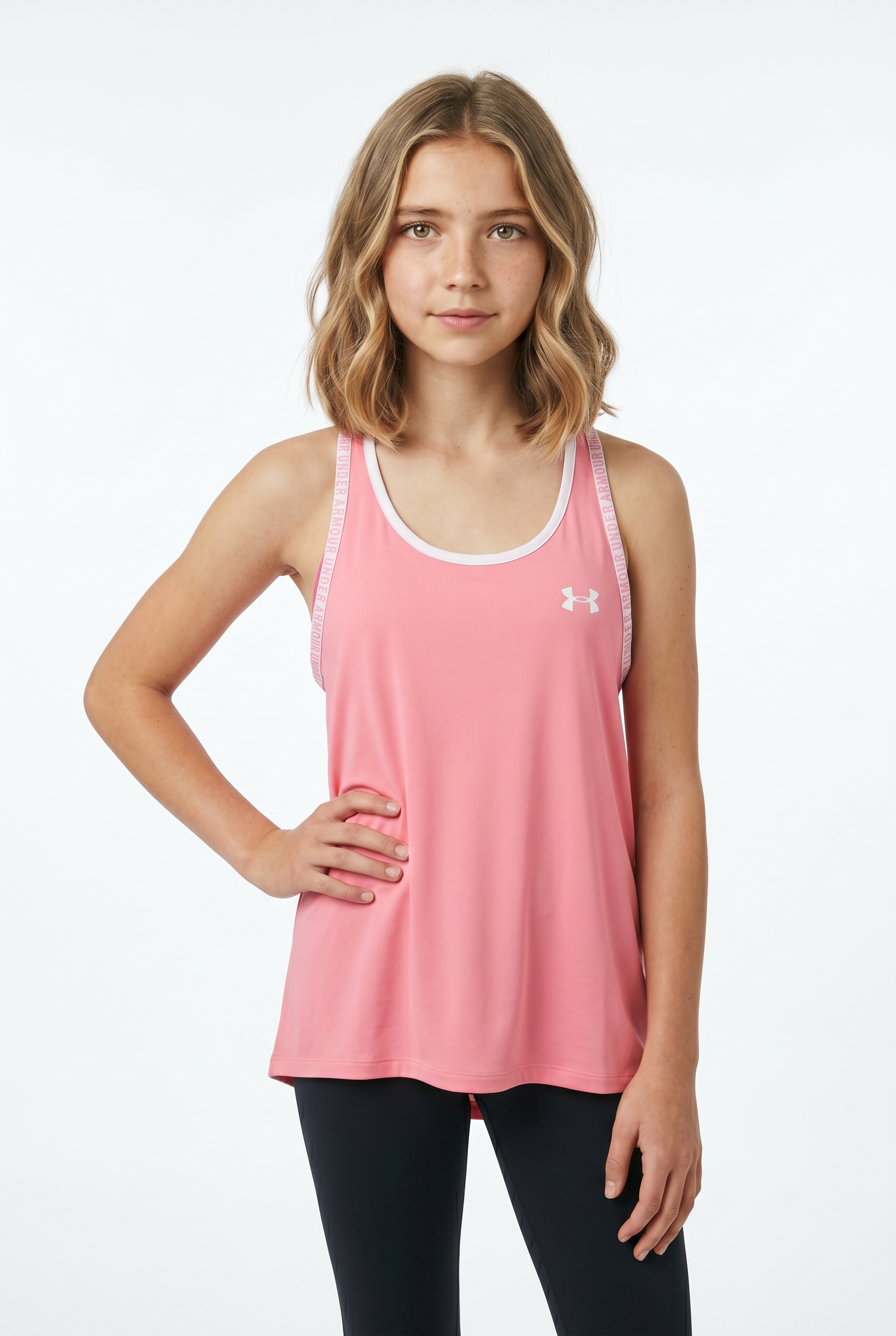 Under Armour Trainingstop "TECH KNOCKOUT TANK" ärmelloses Design, mit tiefem Rundhals, schweißableitendes Material