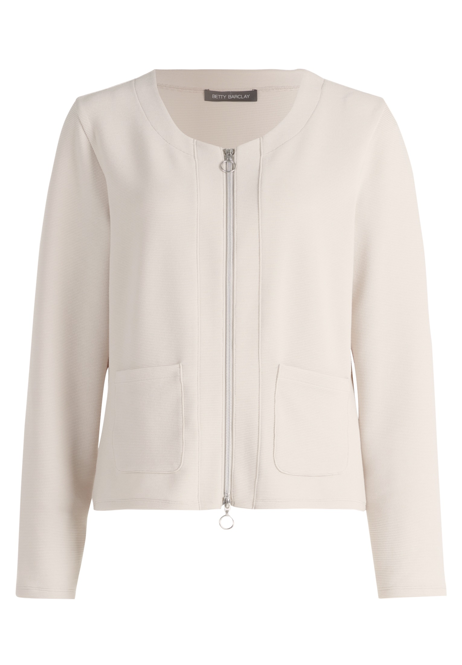 Betty Barclay Sweatjacke »Betty Barclay Shirtjacke mit Struktur«, Taschen