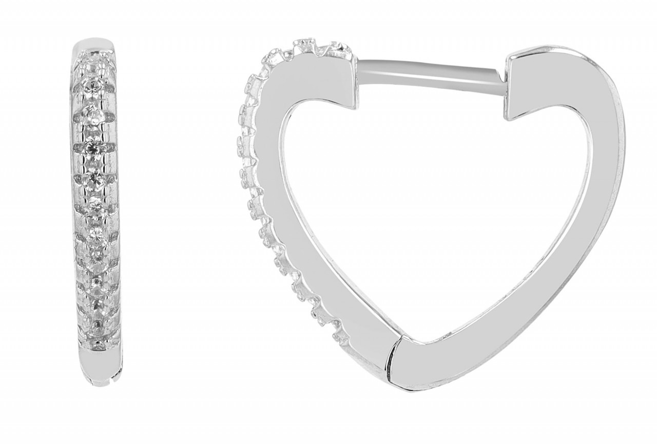 Adelia´s Paar Creolen »Damen Creolen aus 925 Sterling Silber und Zirkonia«