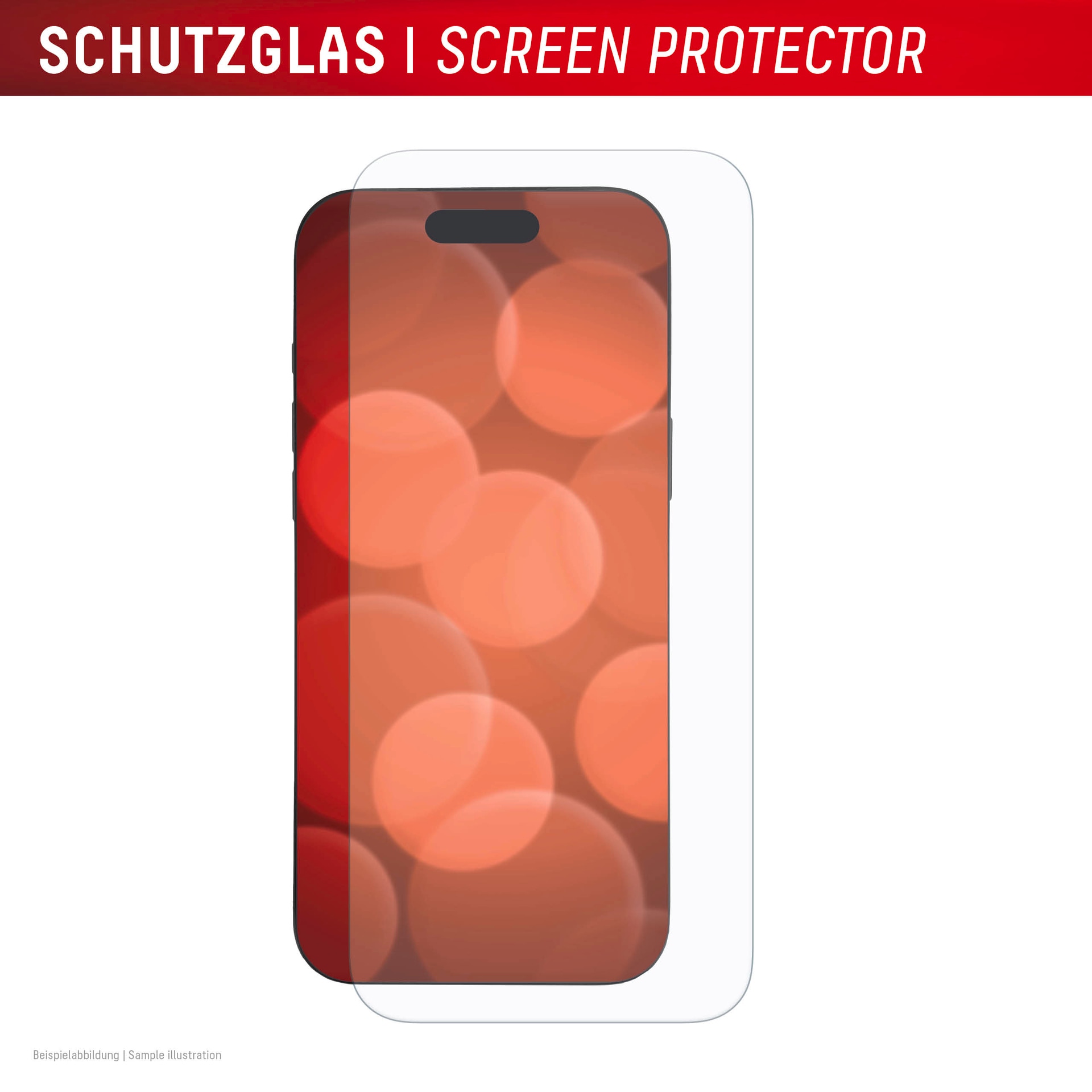 Displex Displayschutzglas »Real Glass Screen Protector + Case mit EASY-ON MountMaster« für Apple iPhone 17 Pro Max Displayschutzfolie, Schutzfolie, Bildschirmschutz, kratz- & stoßfest