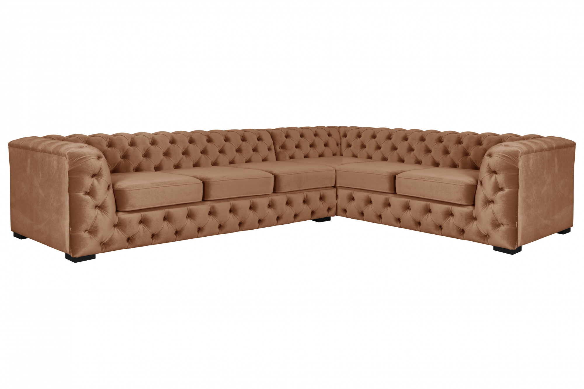 Guido Maria Kretschmer Home&Living Chesterfield-Sofa "KALINA L-Form", hochwertig Chesterfield-Ausführung