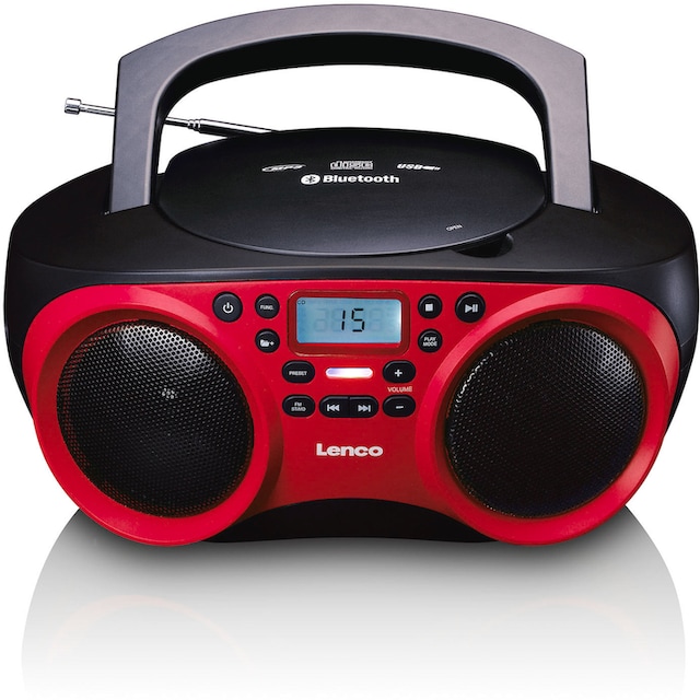 Lenco Radio »SCD-501RD CD-Radio mit MP3, USB, BT«, (Bluetooth FM-Tuner) |  BAUR