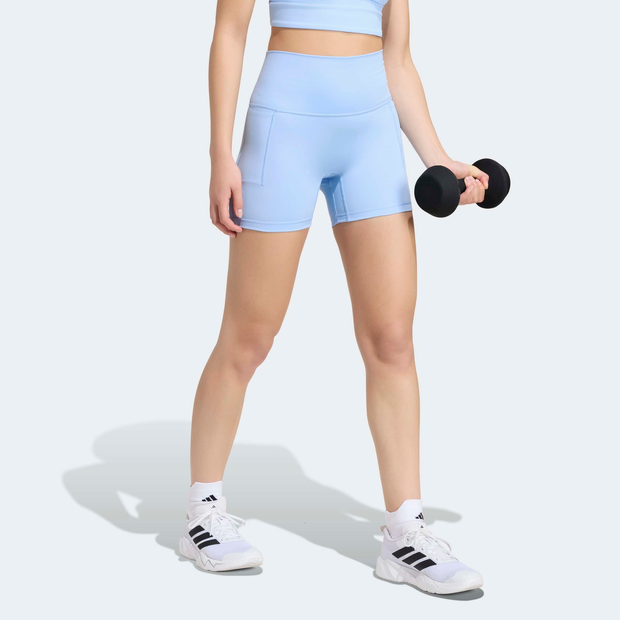 adidas Performance Shorts "3-STREIFEN STUDIO ALL ME BOOTY LEGGINGS, KURZ"