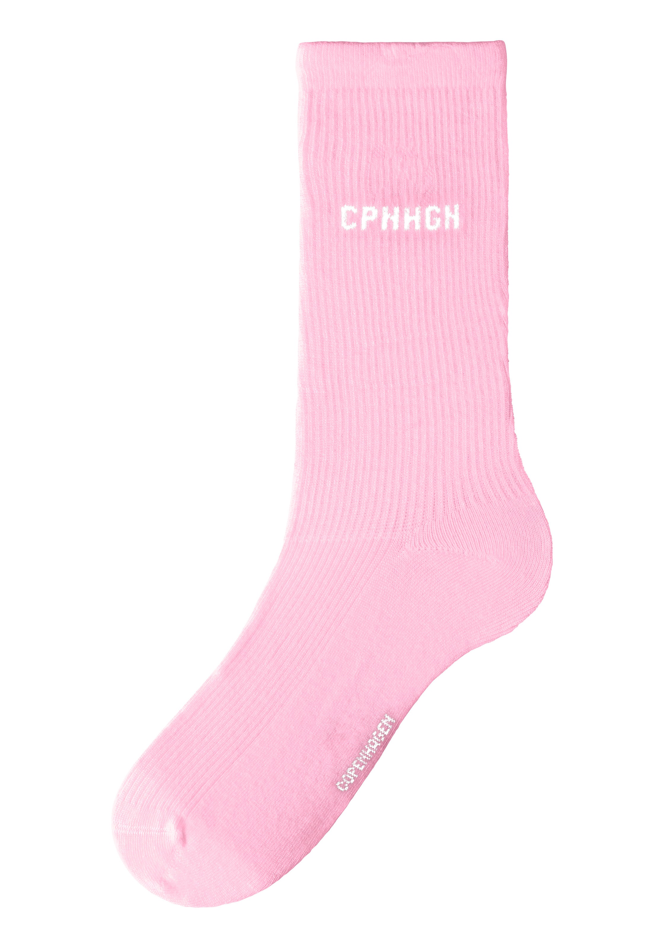 Copenhagen Studios Basicsocken, (Packung, 3 Paar), mit Rippstruktur und Stickerei