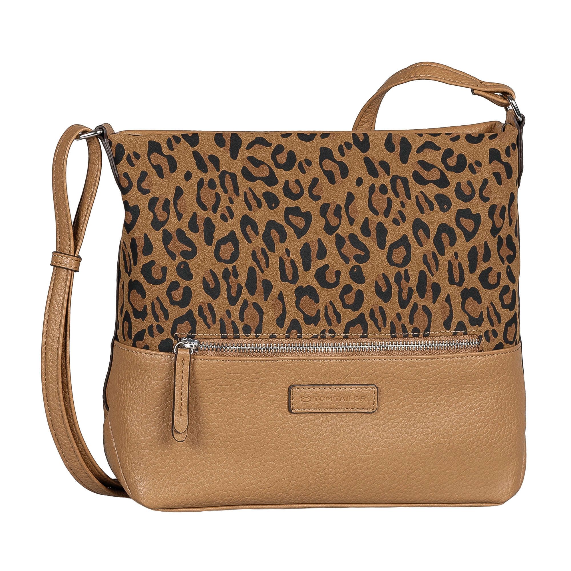 TOM TAILOR Umhängetasche "Gia" Damen Schultertasche, in Leooptik, sehr weiche Haptik