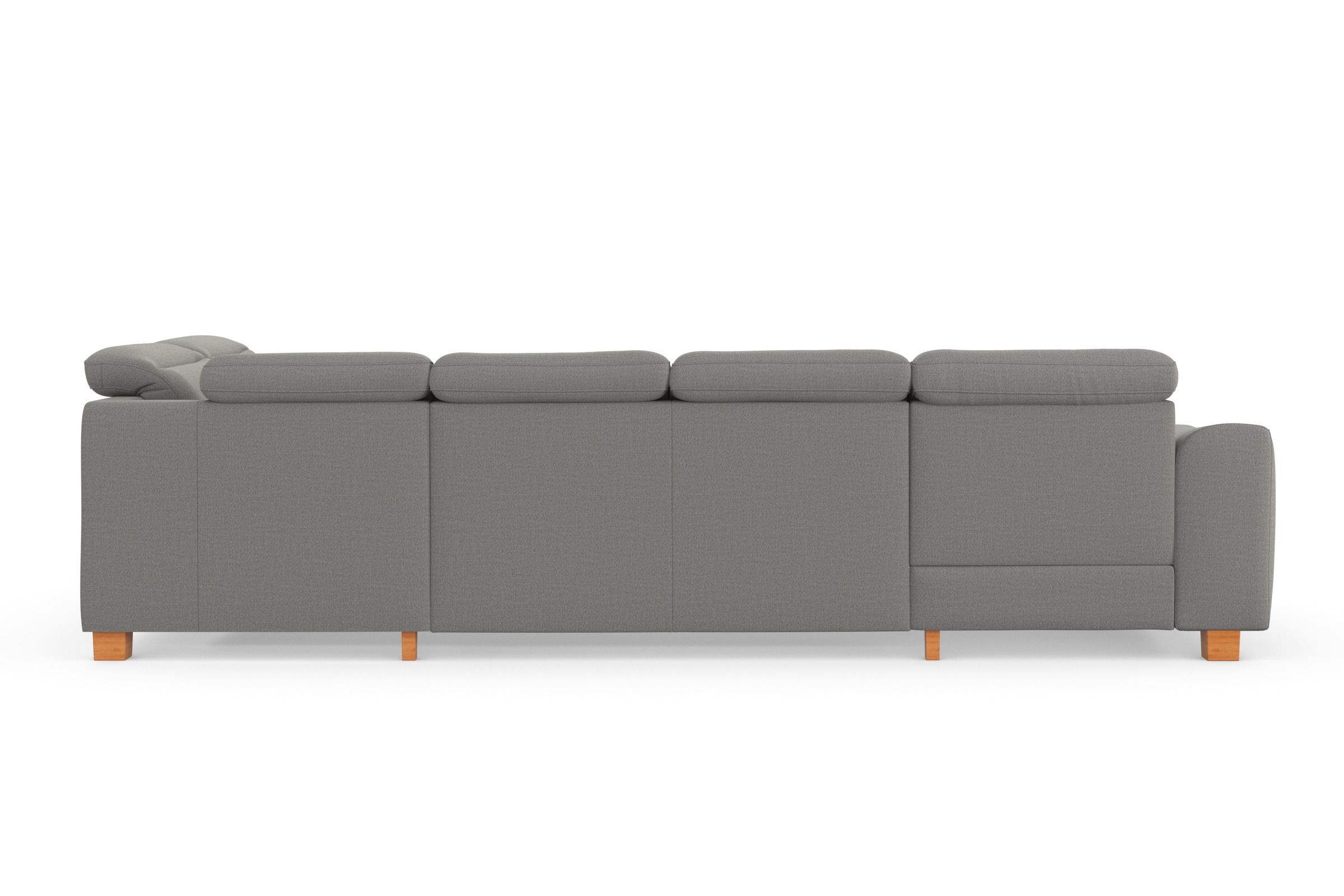 sit&more Wohnlandschaft »Dundee U-Form«, mit Federkern und Massivholzfüßen, wahlweise mit Kopfteilverstellung