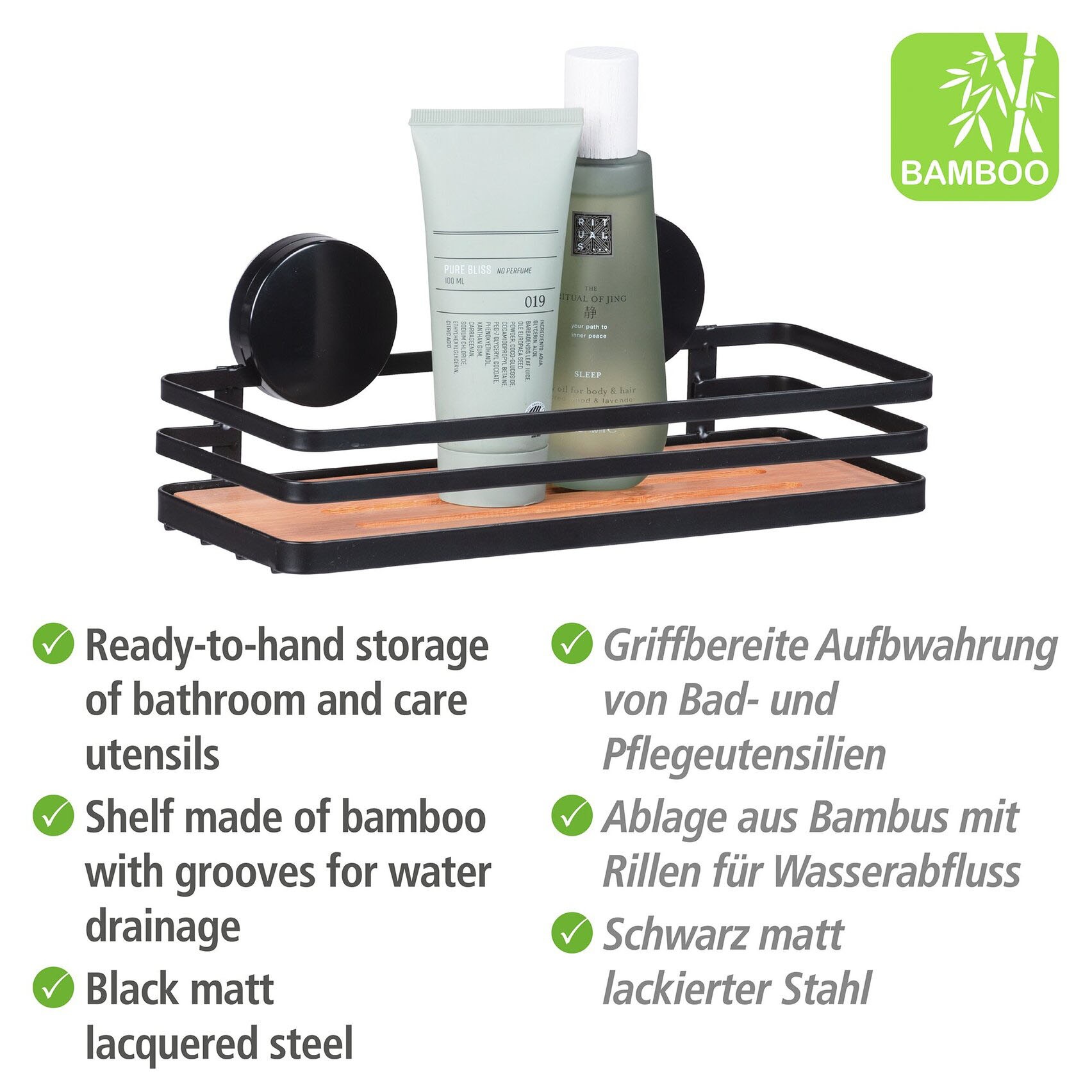 WENKO Badregal »Static-Loc® Alba« Befestigen ohne bohren