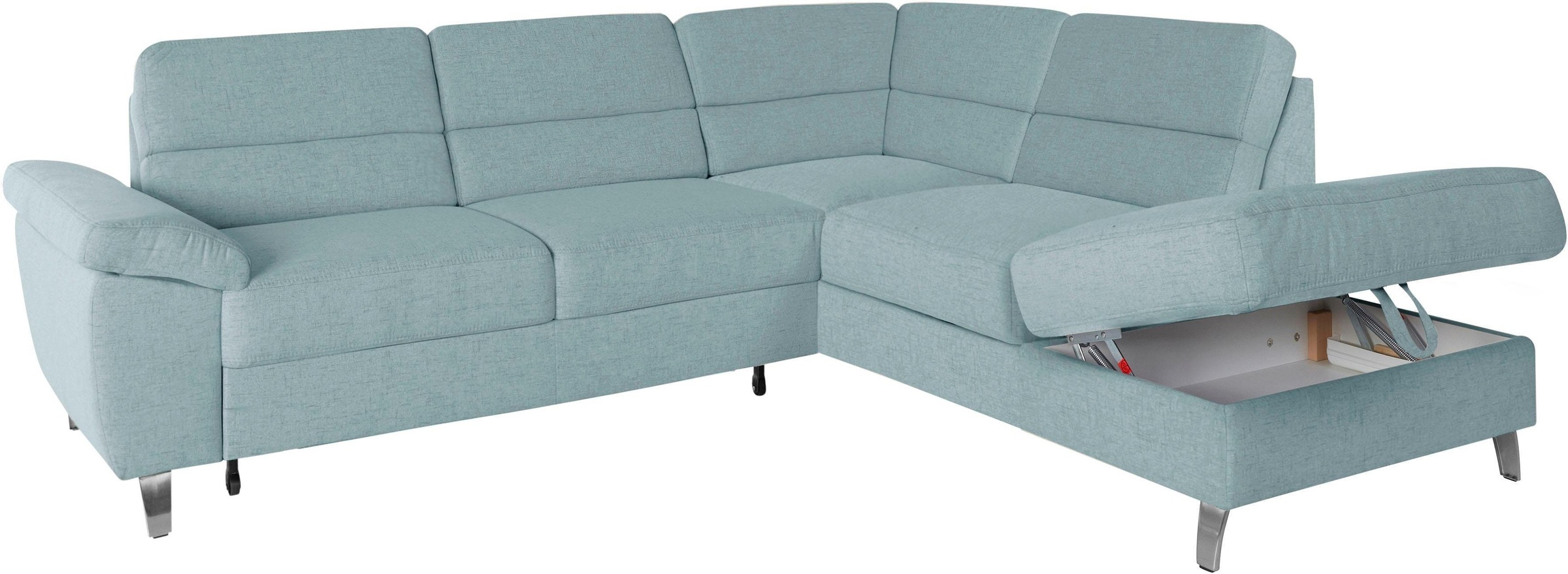 Thumbnail - sit&more Ecksofa "Sorano L-Form", wahlweise mit Bettfunktion und Bettkasten