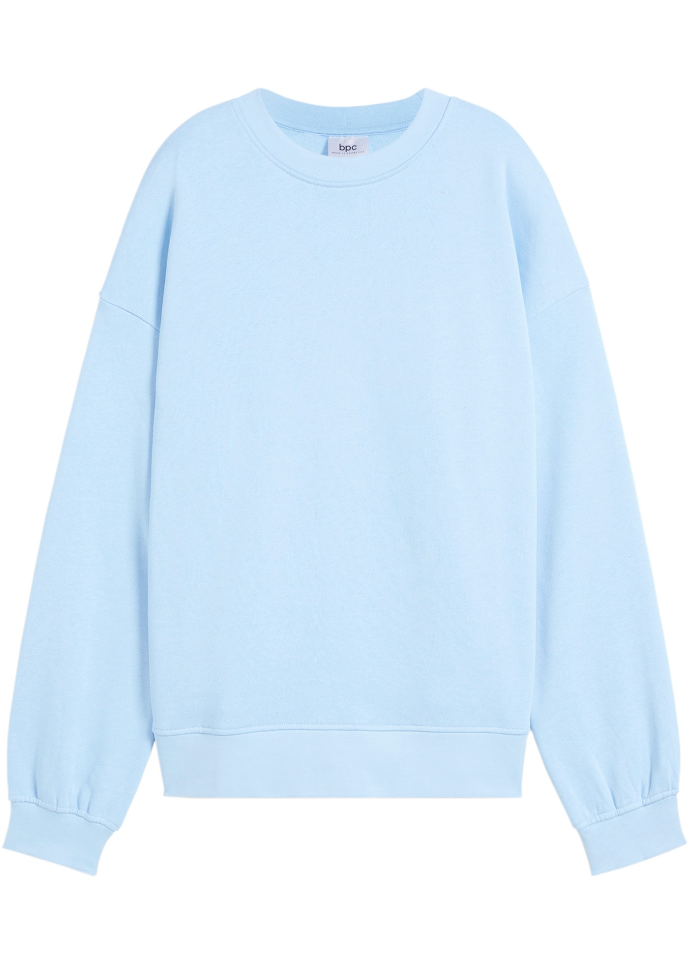 bonprix Sweatshirt , Oversize-Passform, aus reiner Baumwolle, elastische Bündchen
