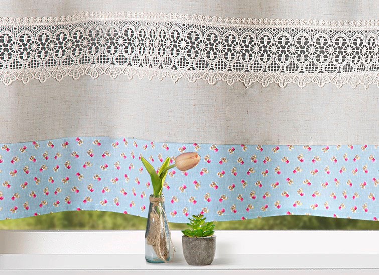 Weckbrodt Scheibengardine "Alicia" Stangendurchzug 1 Stk. tlg. Stabtunnel, günstig online kaufen