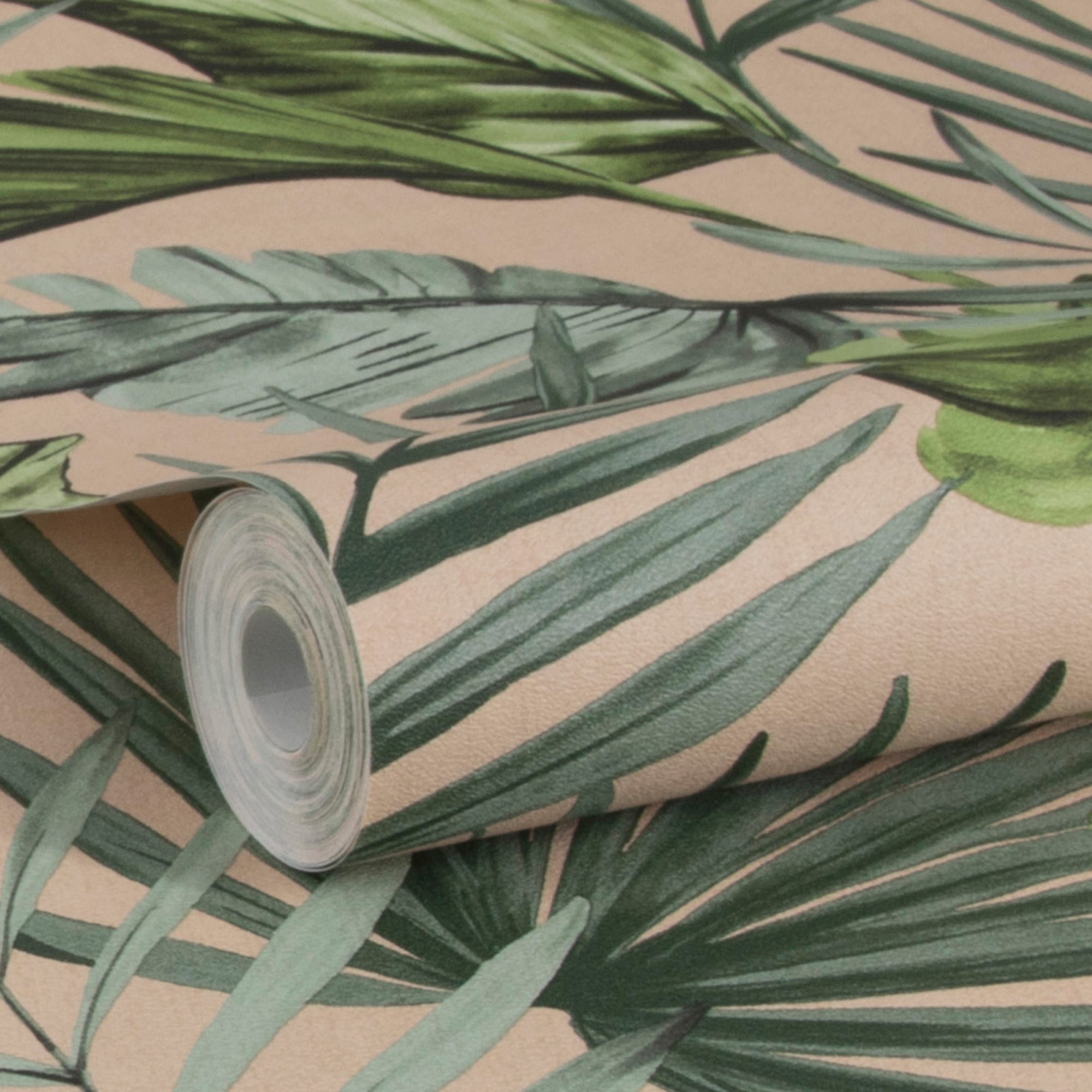 WOW Vliestapete »Flow«, floral, FSC® zertifiziert, mit lebhaftem Druck, 10 Meter Länge