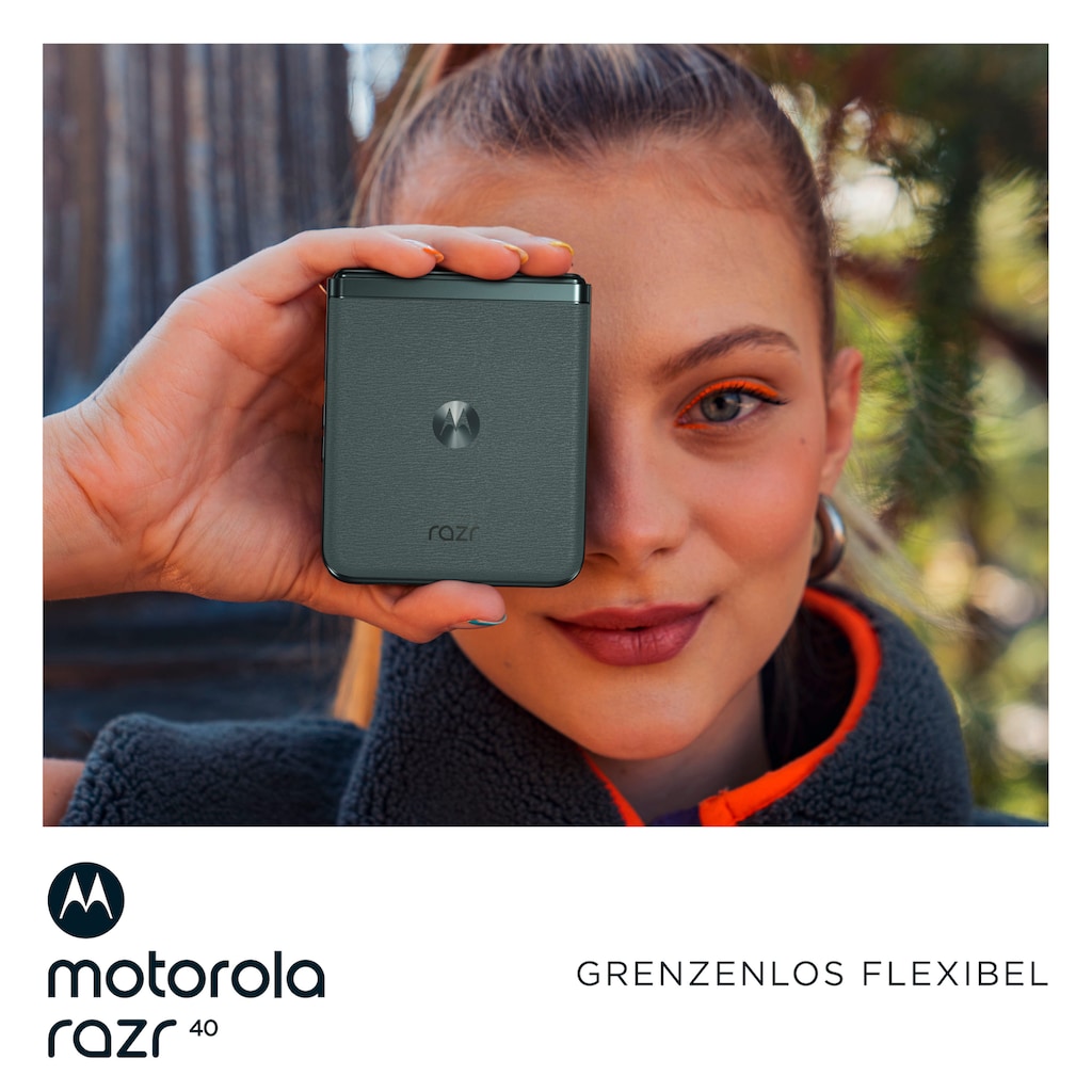 Motorola Smartphone »Razr40«, Sage Green, 17,53 cm/6,9 Zoll, 256 GB Speicherplatz, 64 MP Kamera