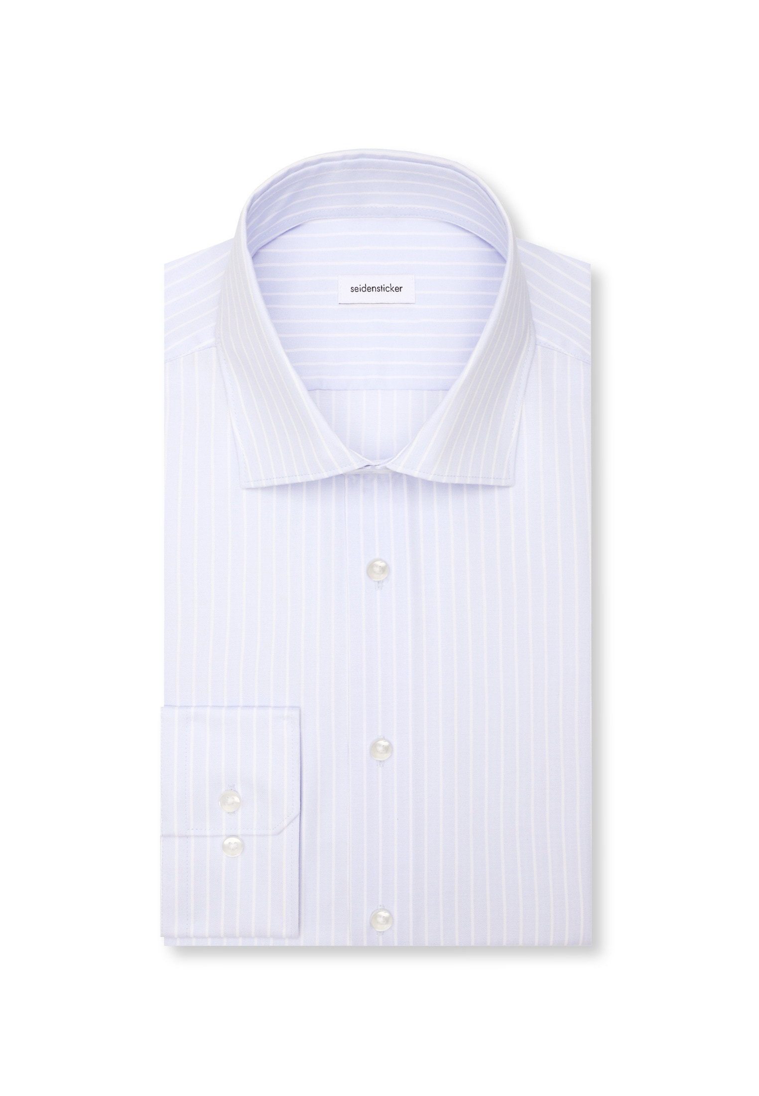 seidensticker Businesshemd »Schwarze Rose« Shaped 1/1 Kentkragen Gestreift