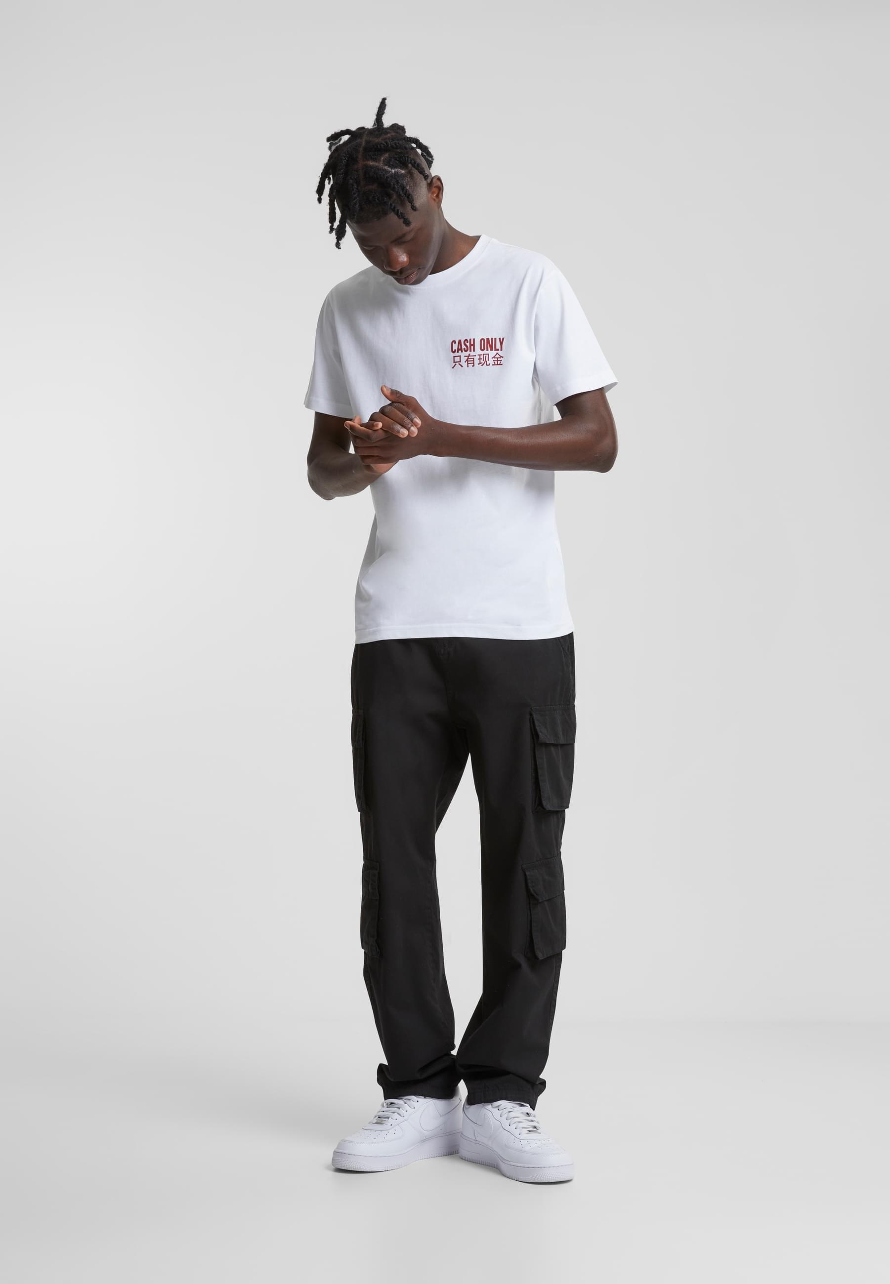 MisterTee Kurzarmshirt »MisterTee Herren Cash Only Tee«, (1 tlg.)