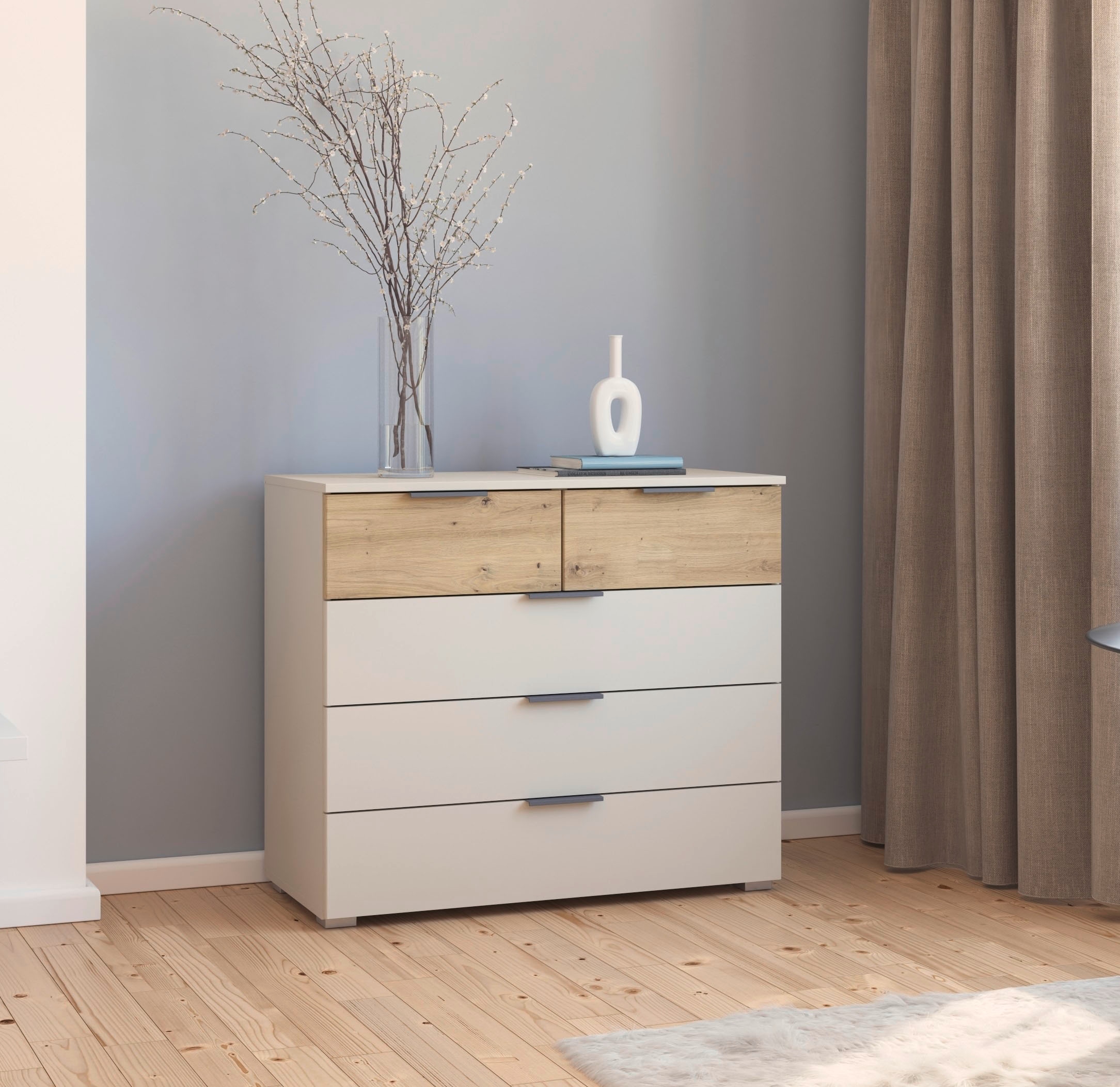 rauch Schubkastenkommode »Sideboard Kommode Schubladenkommode TARRAGONA«, mit 5 geräumigen Schubladen in trendigen Farben MADE IN GERMANY