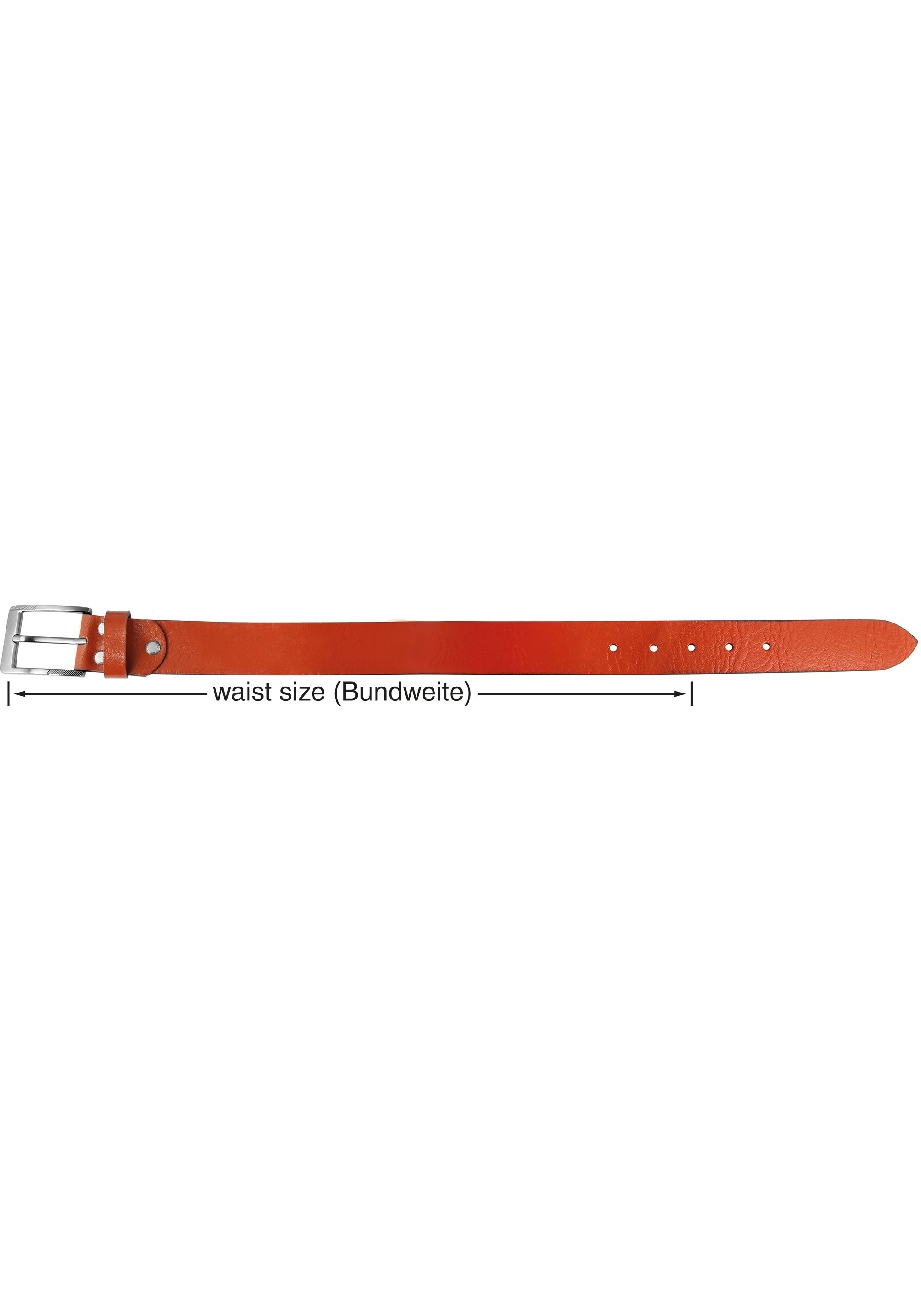 Leonardo Verrelli Ledergürtel »90 cm - 130 cm (Bundweite) in Cognac aus 100% Echtleder, kürzbar«