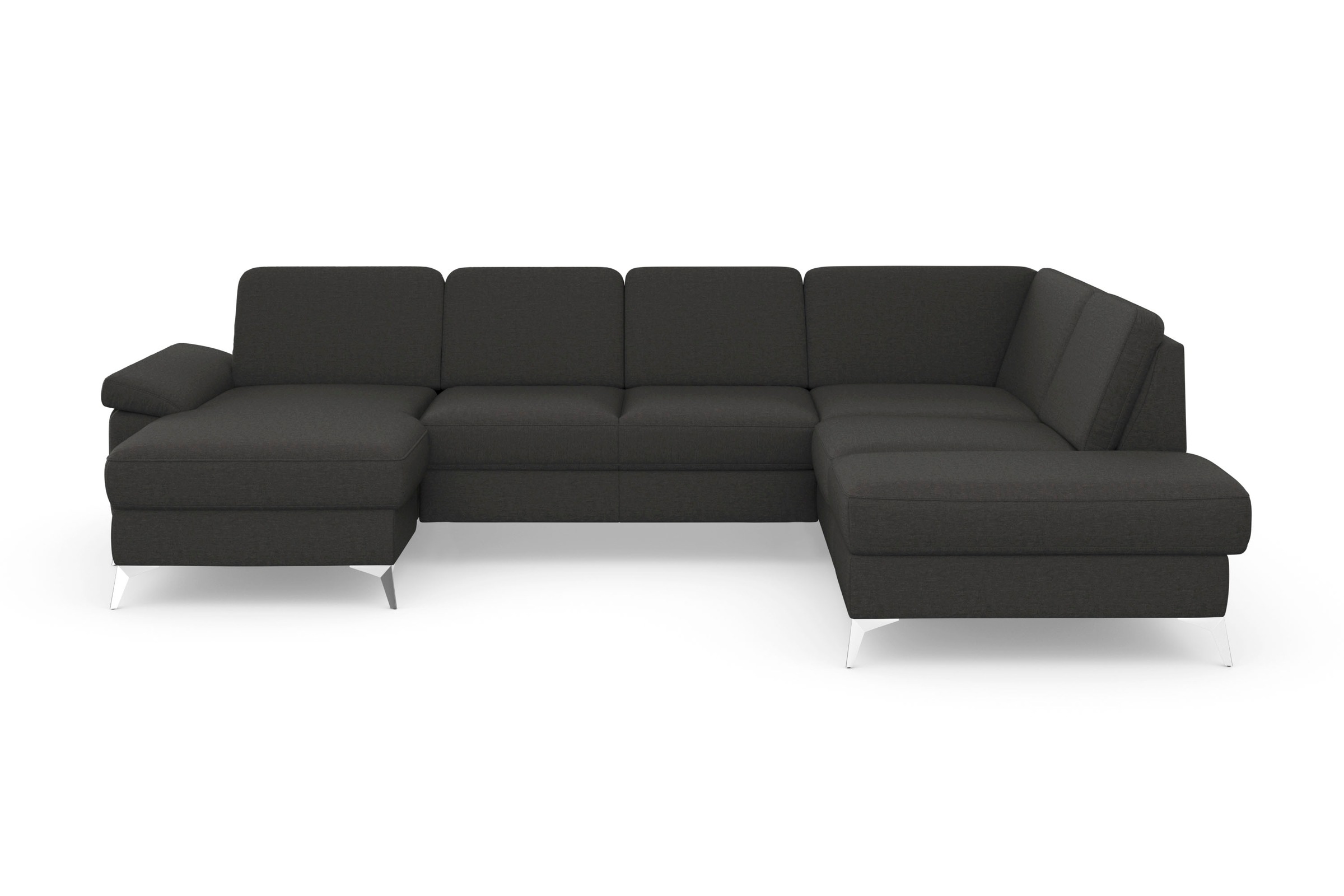 sit&more Wohnlandschaft »Padua U-Form«, inklusive Sitztiefenverstellung, Armteilfunktion und Federkern