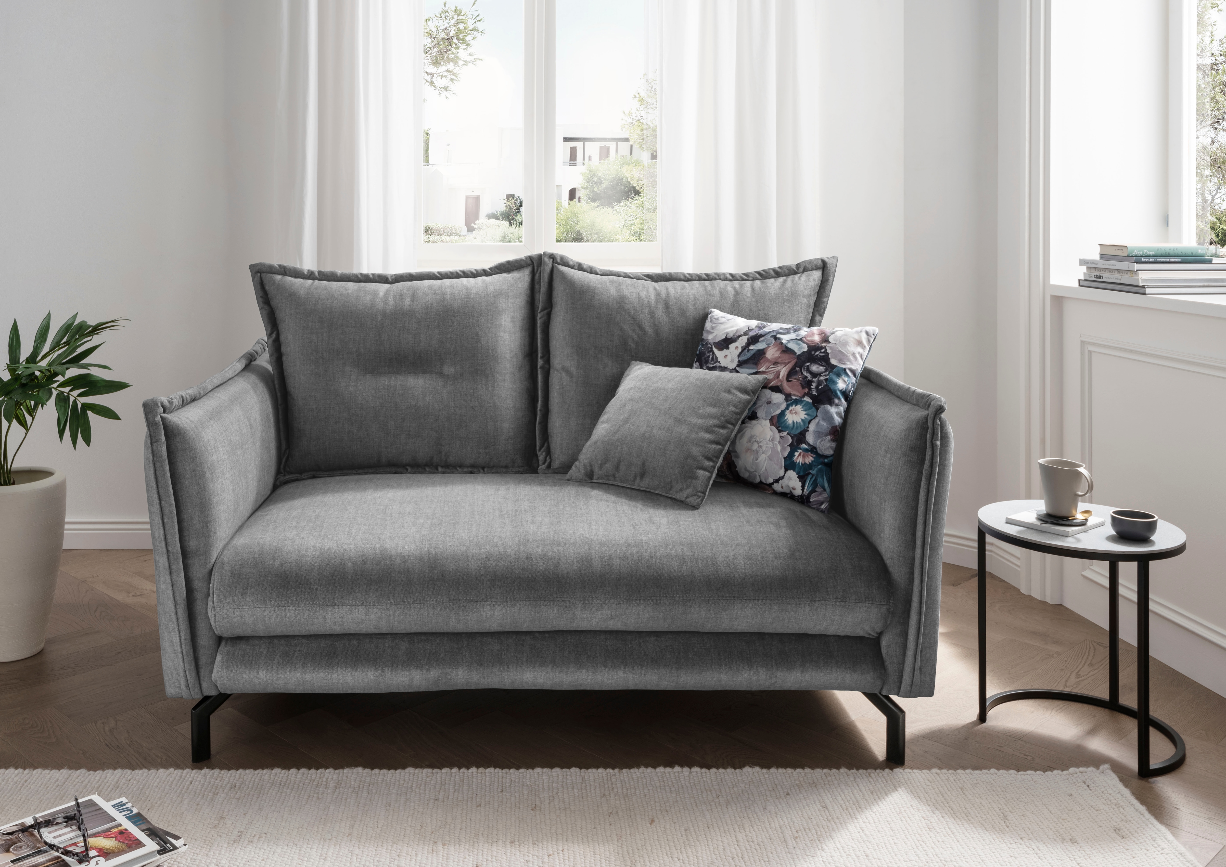 Home affaire Ecksofa "Lava modern und bequem, schmale Armlehnen, tolle Detailverarbeitung" Armlehnen verstellbar
