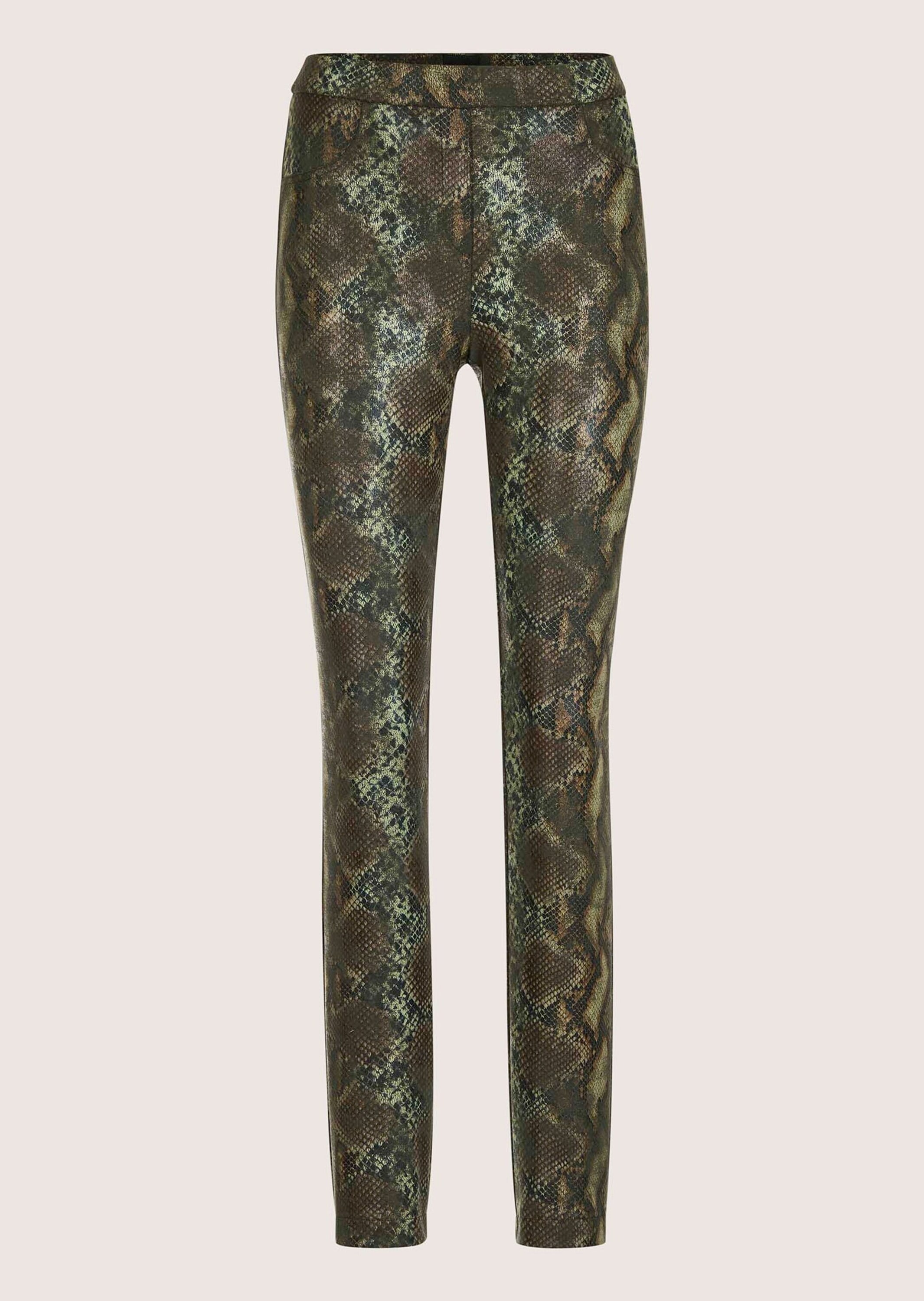 MADELEINE "Hose Gerade Jerseyhose mit Animal-Print" Jerseyhose im Animalprint