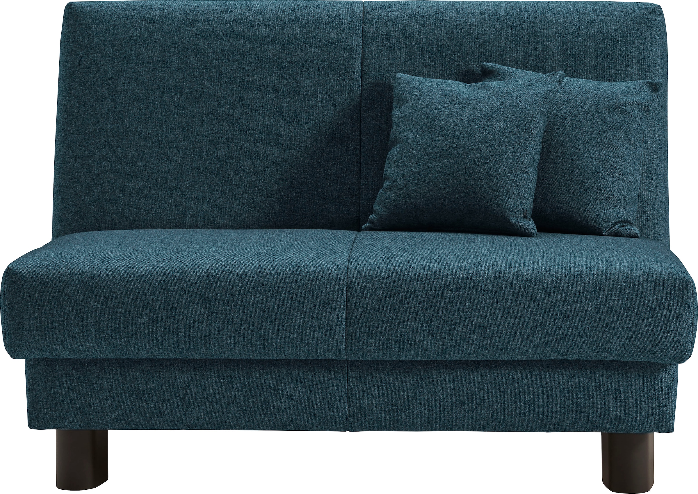 ell + ell Schlafsofa "Enny", Liegefläche Breite 120 oder 140 cm, Liegehöhe 40 cm, Füße schwarz