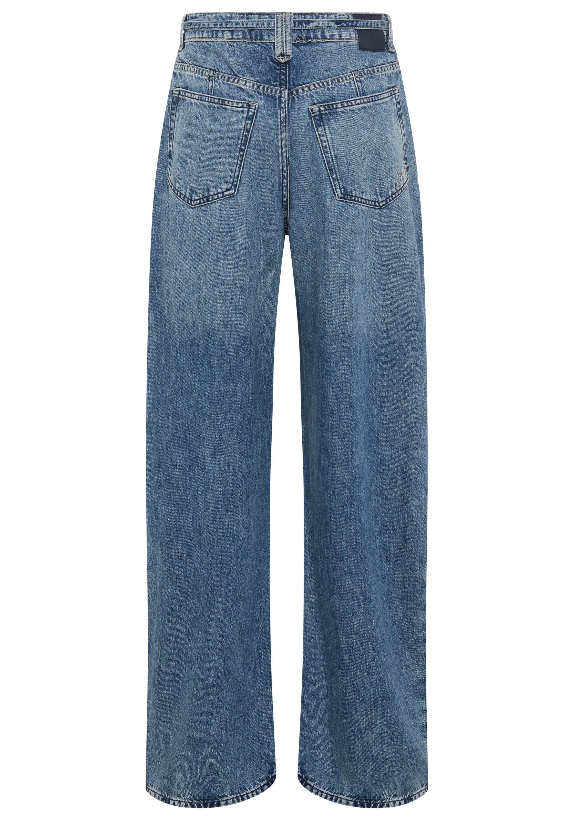 BOSS ORANGE Weite Jeans "PLEATED BARREL 1.0 Premium Damenmode", 2 tlg. günstig online kaufen