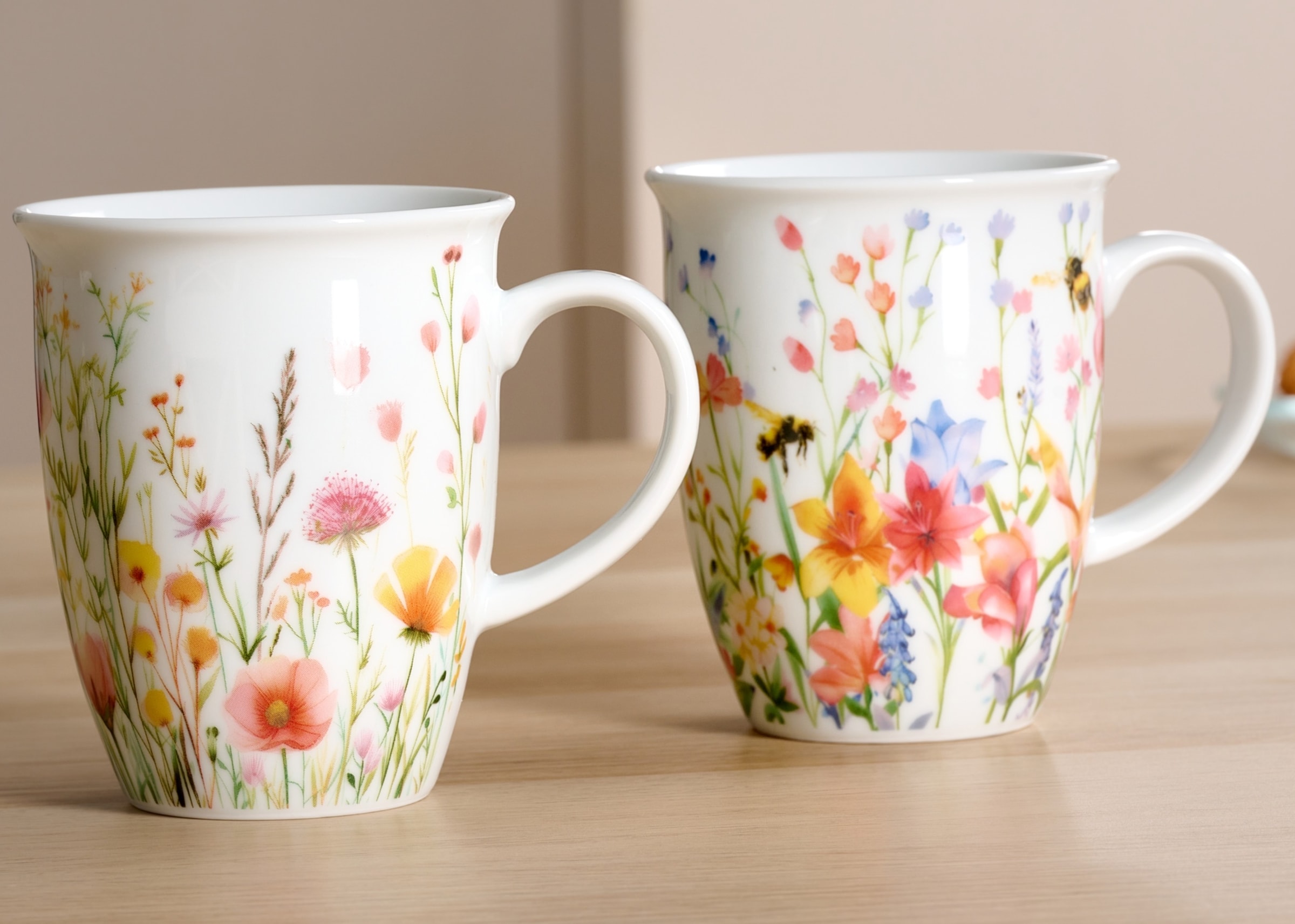 Ritzenhoff & Breker Becher »Flowers« Kaffeebecher, je 320 ml