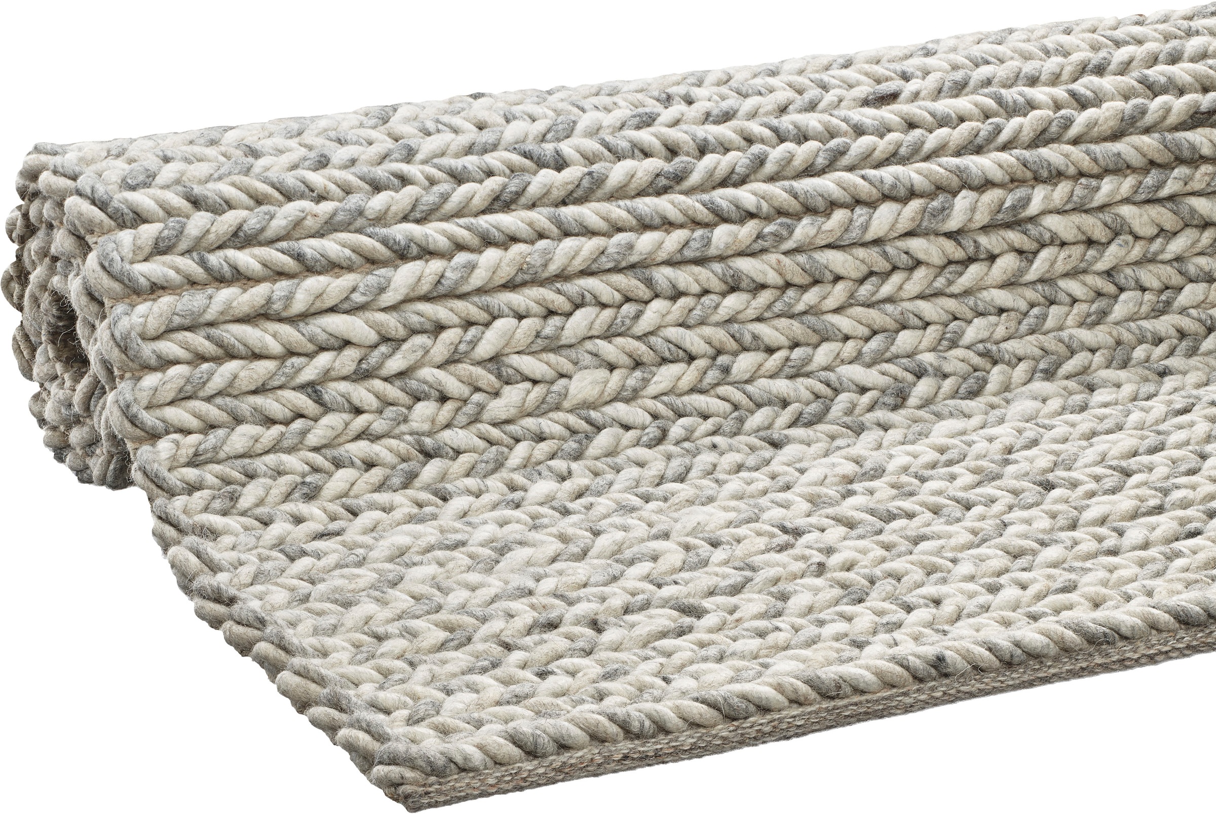 Dekowe Hochflor-Teppich »Enja«, rechteckig, 25 mm Höhe, Handweb Teppich, Strickoptik, handgewebt