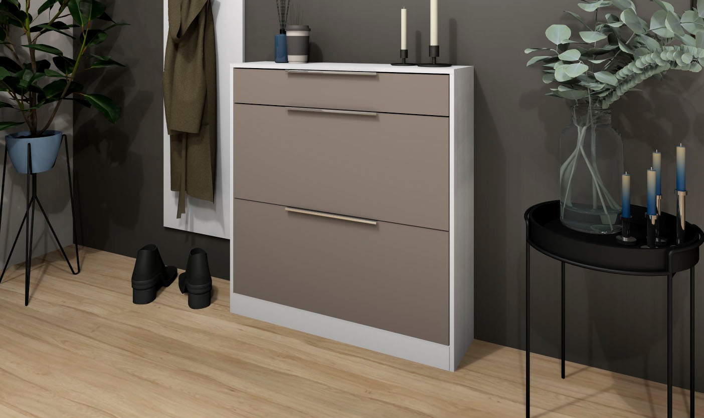 borchardt Möbel Schuhschrank, Stehende Montage, Wandmontage & Glasböden unt günstig online kaufen