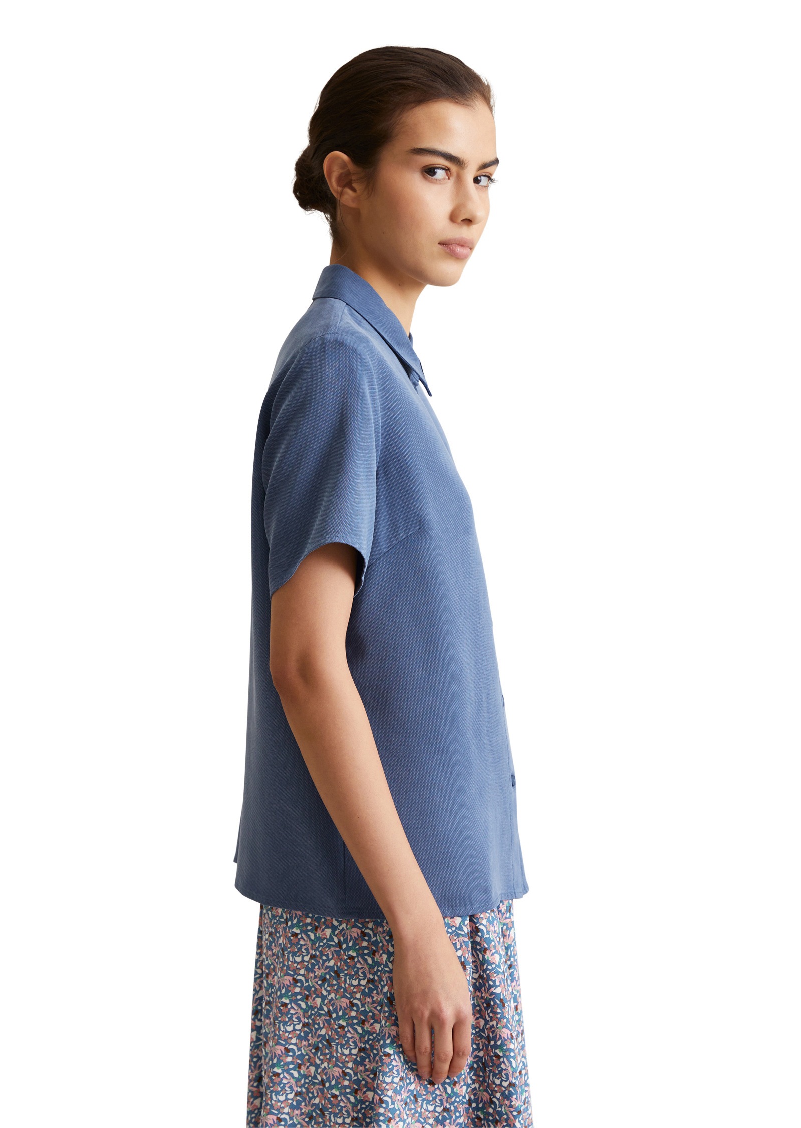 Marc O'Polo DENIM Kurzarmbluse »aus TENCEL™ Lyocell«