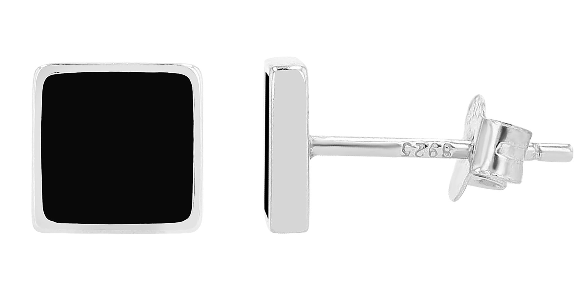 Adelia´s Paar Ohrhänger »Ohrringe – Ohrstecker aus 925 Silber mit Emaille« Perfekt zum Verschenken an besondere Menschen