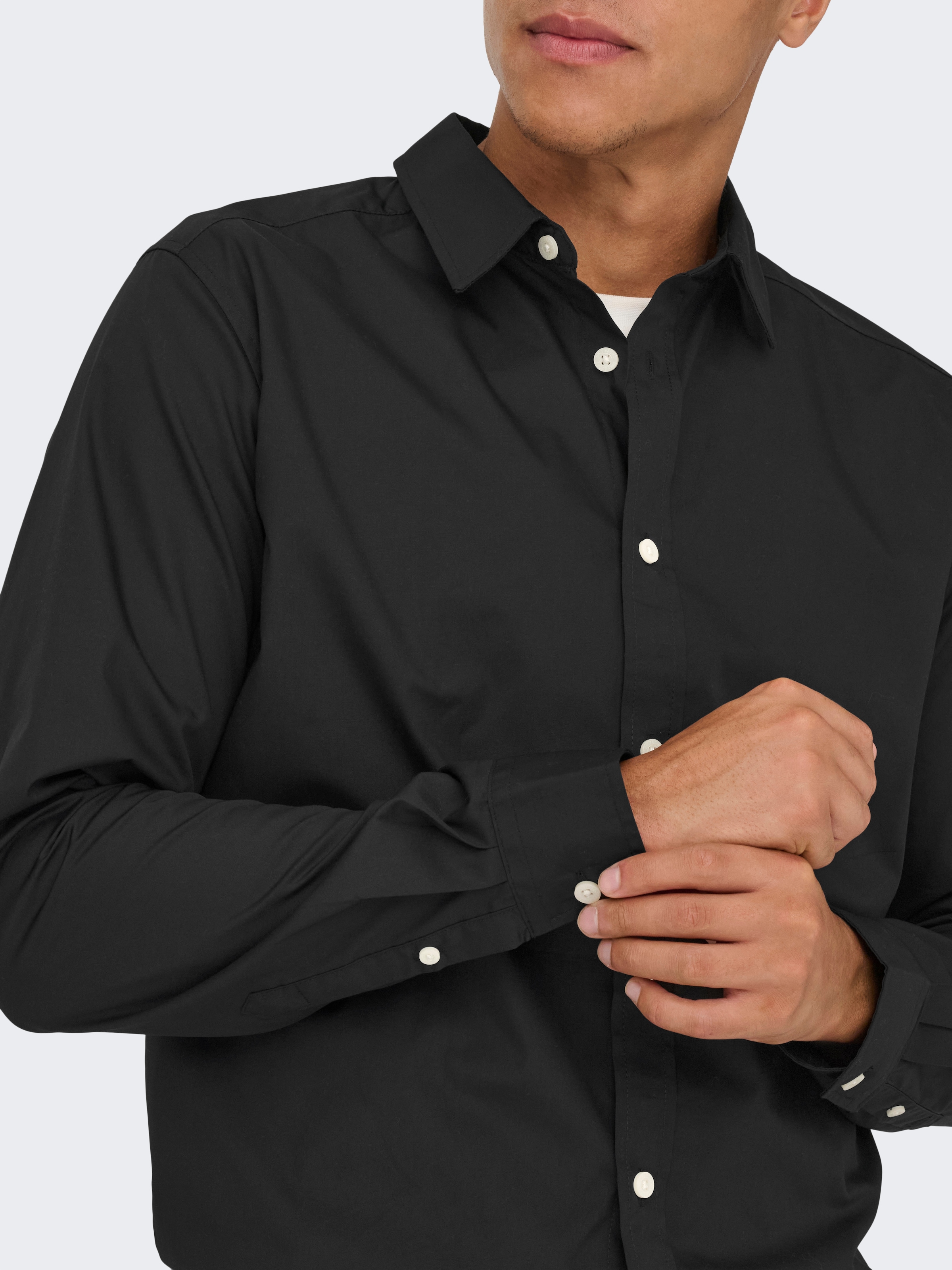 ONLY & SONS Langarmhemd »ONSFLORIAN LIFE LS POPLIN SHIRT OTL«