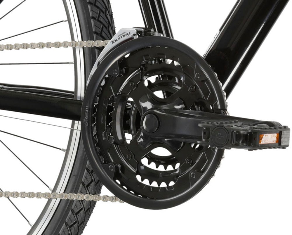 Kross Crossrad »KROSS Crossbike Evado 2.0 28" schwarz 21 Gänge«, 21 Gang, Shimano, Tourney Schaltwerk, Kettenschaltung
