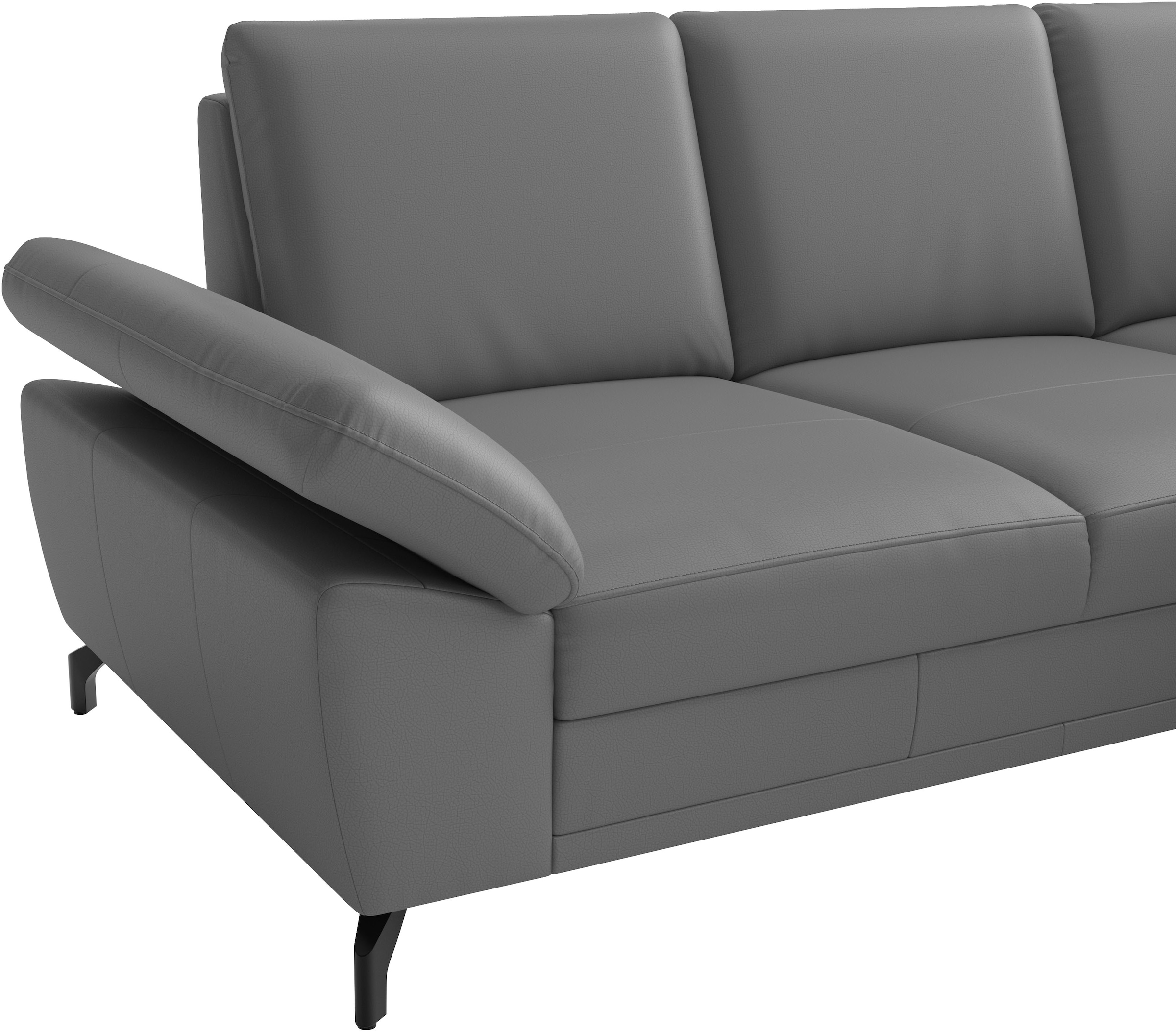 sit&more Ecksofa »Chelsea L-Form, B: 264 cm, Leder« optional mit Bettfunktion und Bettkasten