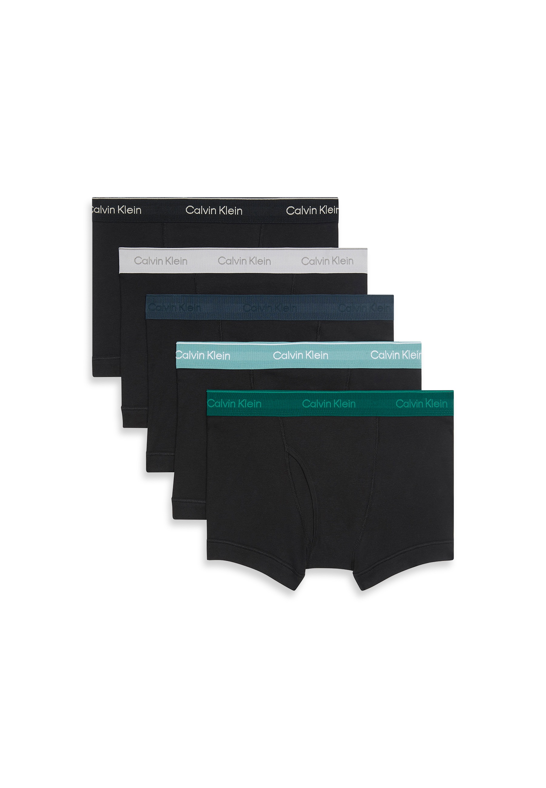 Herren Trunk "TRUNK 5PK", CALVIN KLEIN UNDERWEAR, Gr. M, schwarz, Jersey, Obermaterial: 100% Baumwolle, unifarben, Unterhosen, Mit elastischem Bund