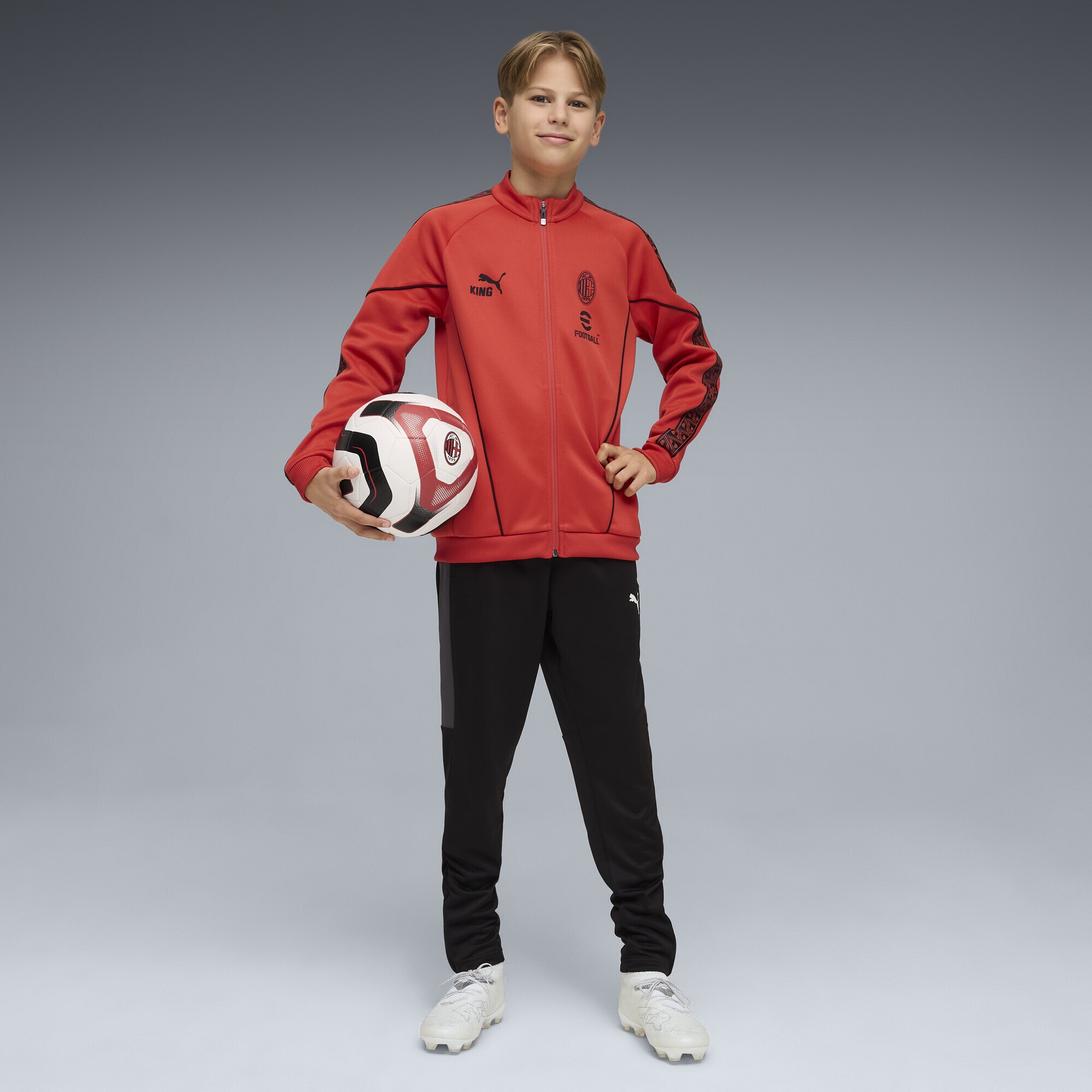 PUMA Sweatjacke »AC Milan KING Anthem Jacke Jugendliche«