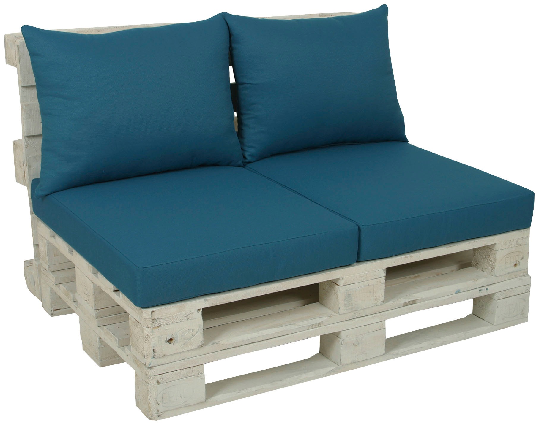 GO-DE Palettenkissen 60x80 cm, 12 cm gepolstert, 2 Sitz- und 2 Rückenkissen günstig online kaufen