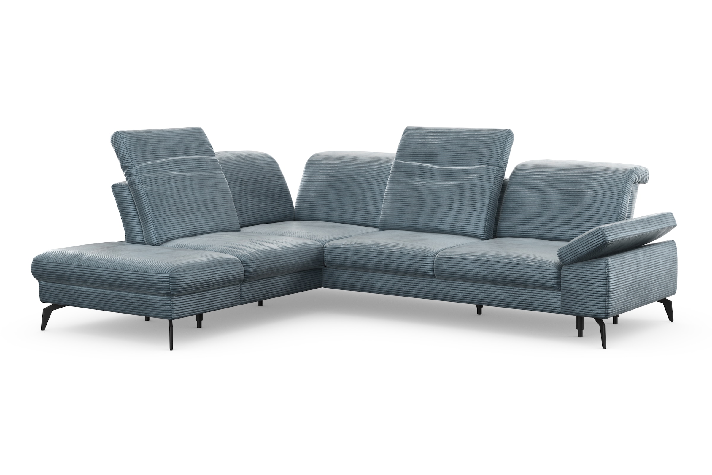 sit&more Ecksofa »Cabana L-Form«, Ottomane, wahlweise mit Sitztiefen-,Armlehnen- und Kopfteilfunktion