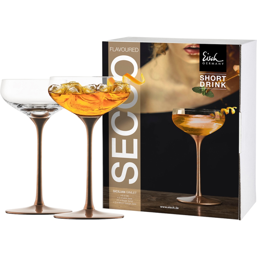 Eisch Cocktailglas »SECCO FLAVOURED«, (Set, 2 tlg., 2 Gläser im Geschenkkarton)