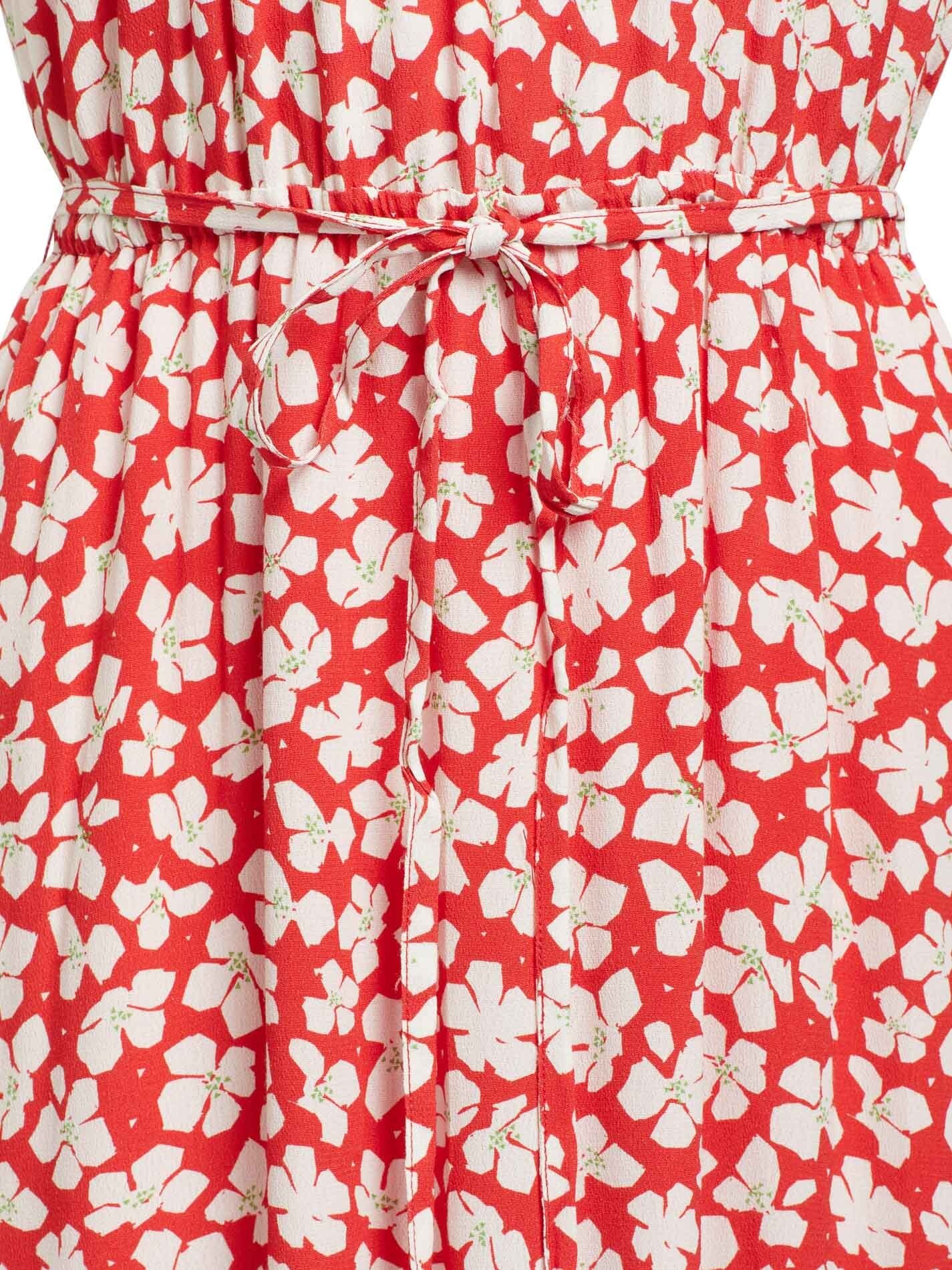khujo Sommerkleid »WANUMA FLOWER AOP«, mit integriertem Unterrock und Stoffgürtel