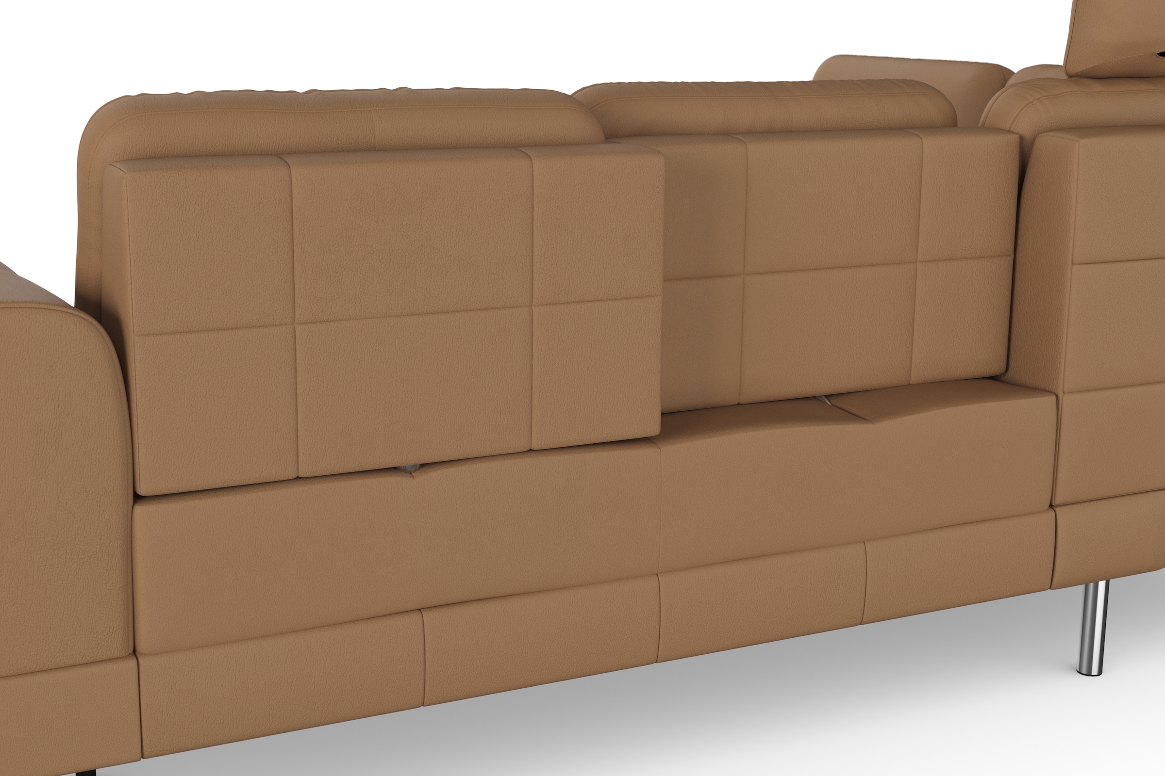 sit&more Ecksofa »Bendigo L-Form«, inklusive Sitztiefenverstellung, Bodenfreiheit 15 cm, in 2 Fußfarben