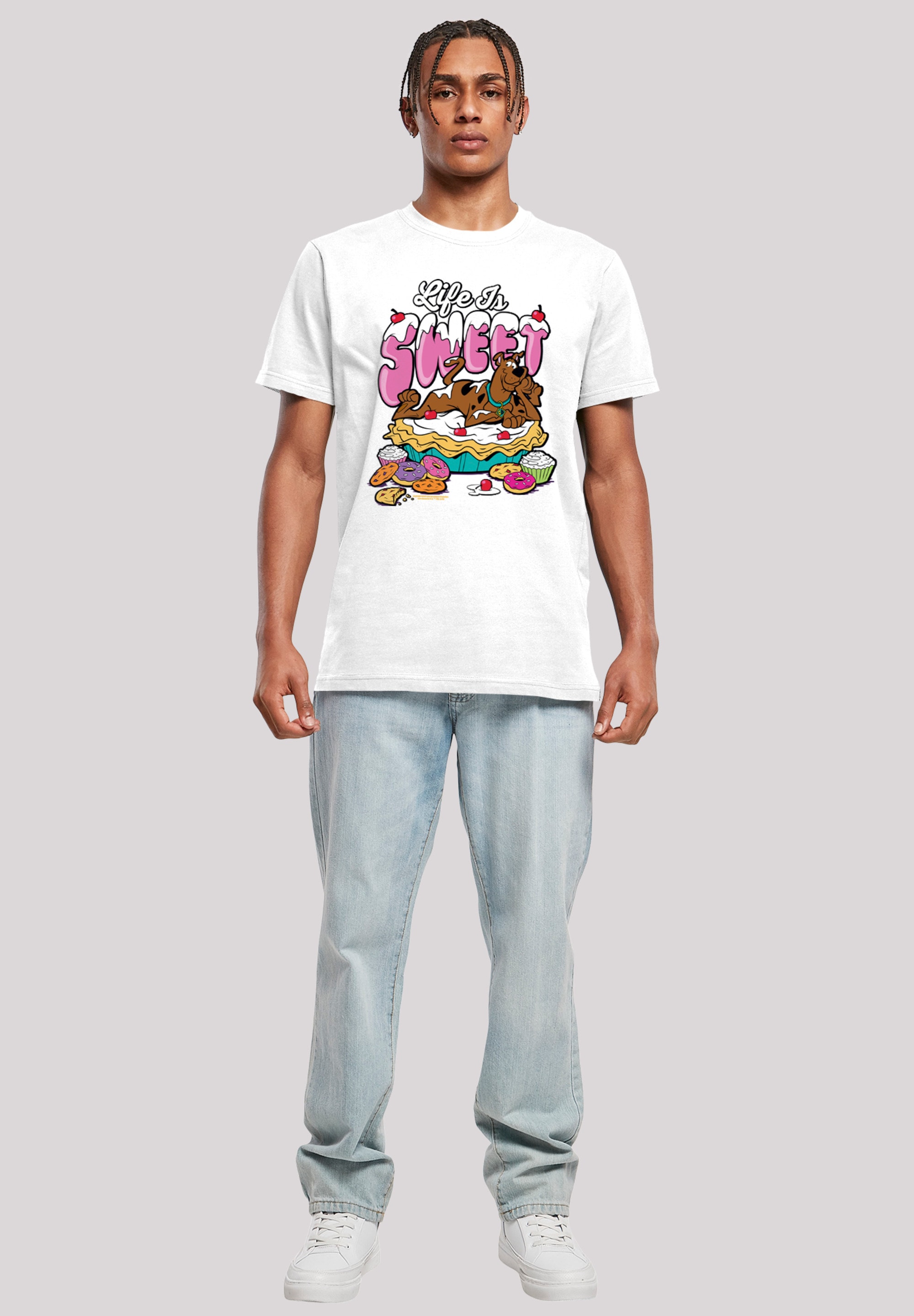 F4NT4STIC T-Shirt »Scooby Doo Life Is Sweet«, Herren,Premium Merch,Regular-Fit,Basic,Bedruckt