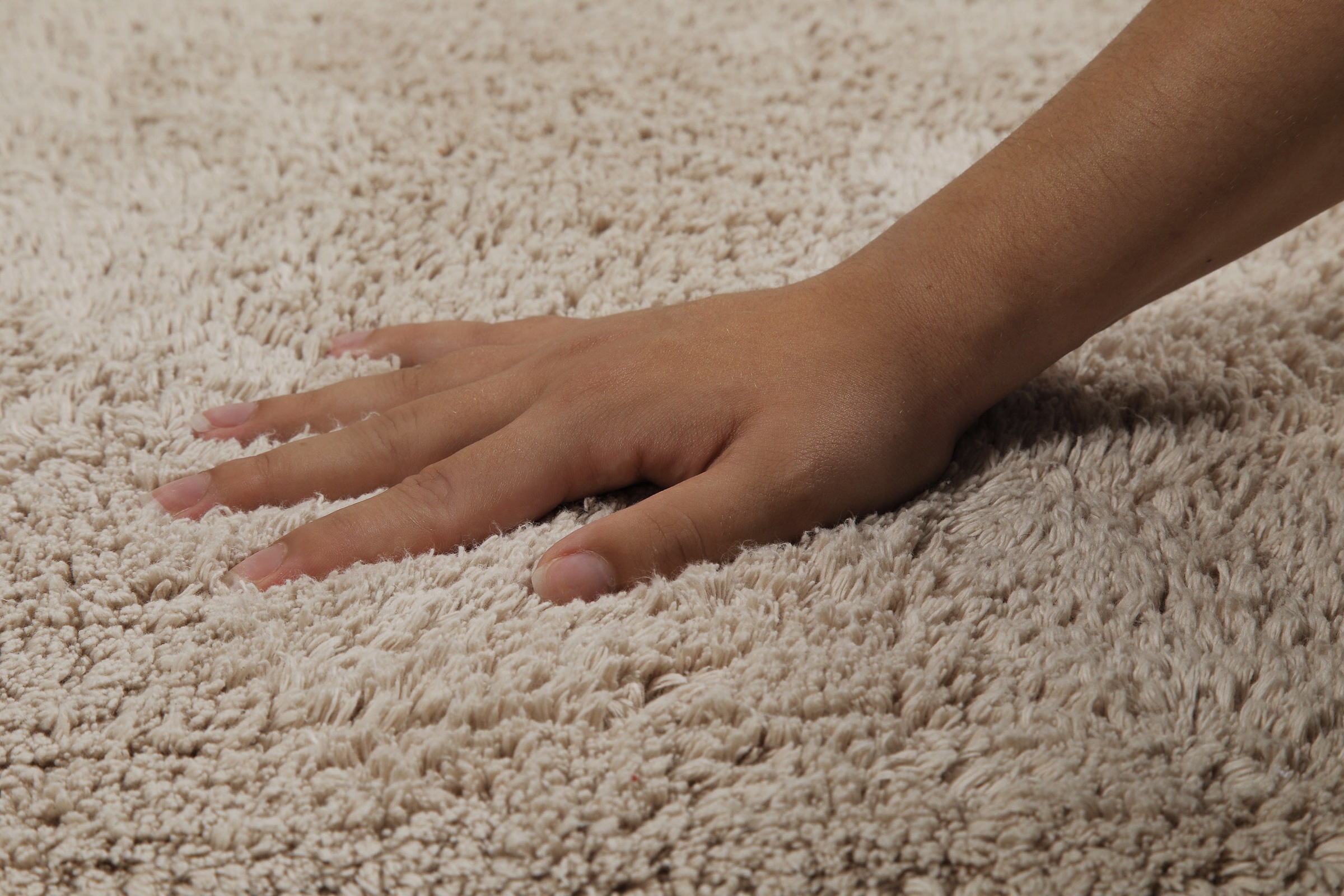 my home Badematte »Kian«, fußbodenheizungsgeeignet, Badvorleger, Badteppich aus 100%Baumwolle, weich, waschbar, saugfähig