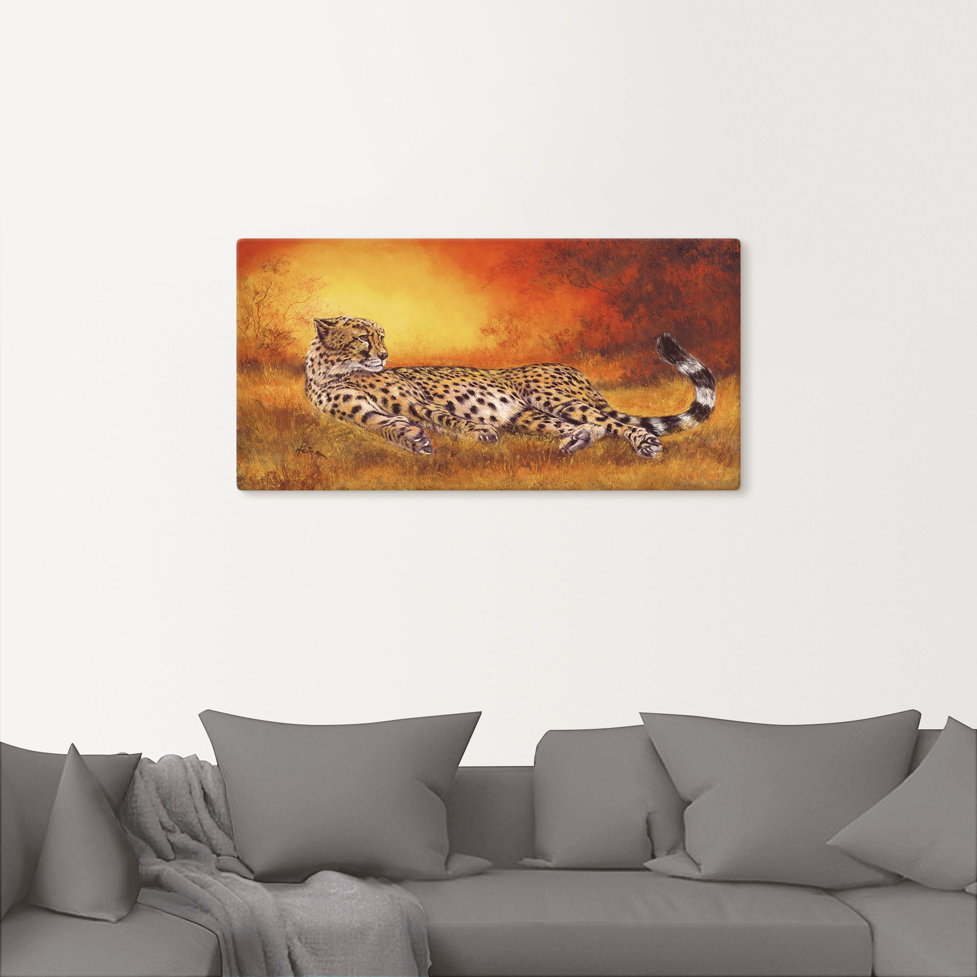 Artland Wandbild "Gepard" Geparden Bilder 1 Stk. tlg. als Alubild, Outdoorb günstig online kaufen