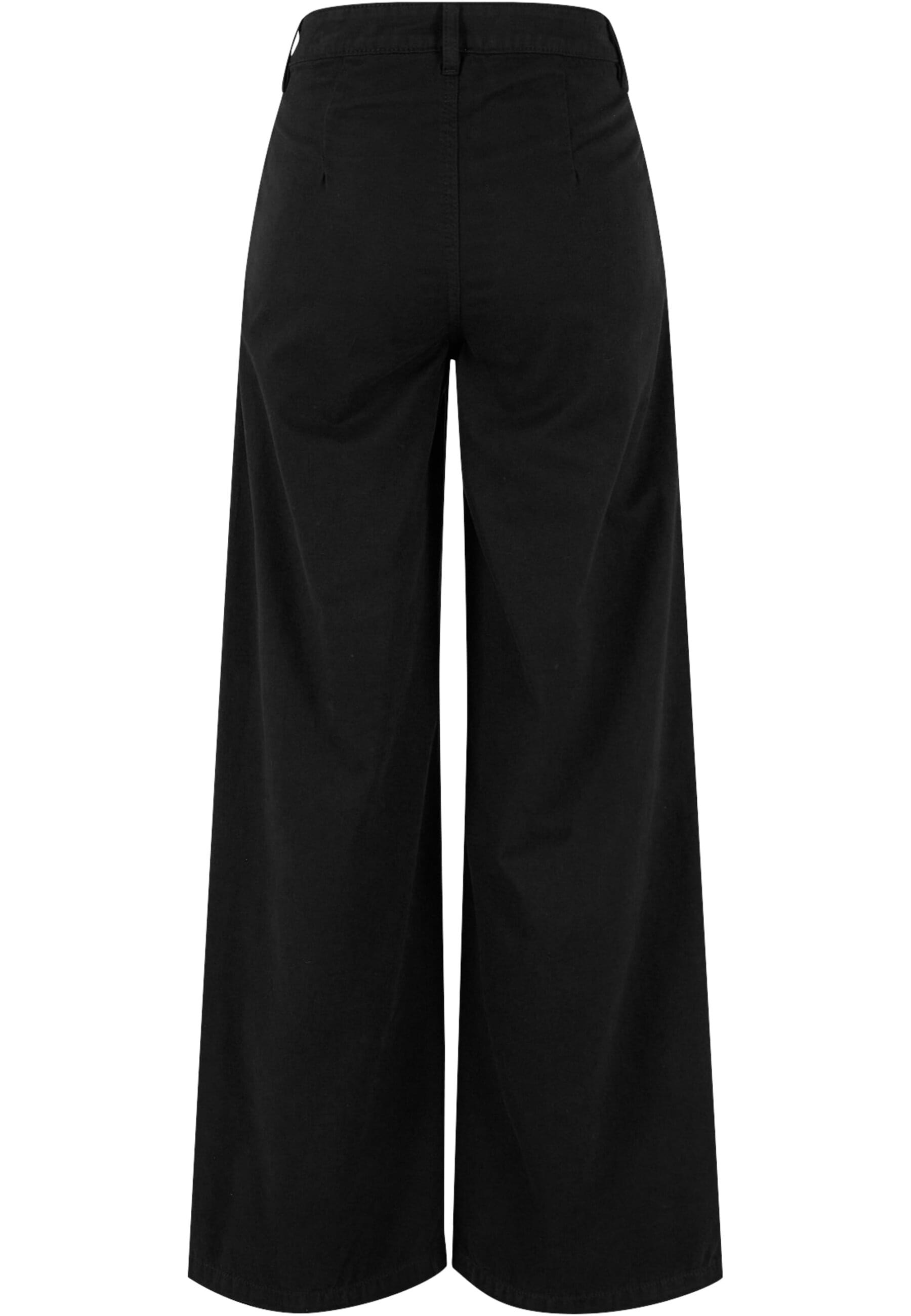 URBAN CLASSICS Stoffhose "Urban Classics Damen Ladies Organic Pleated Cotto günstig online kaufen