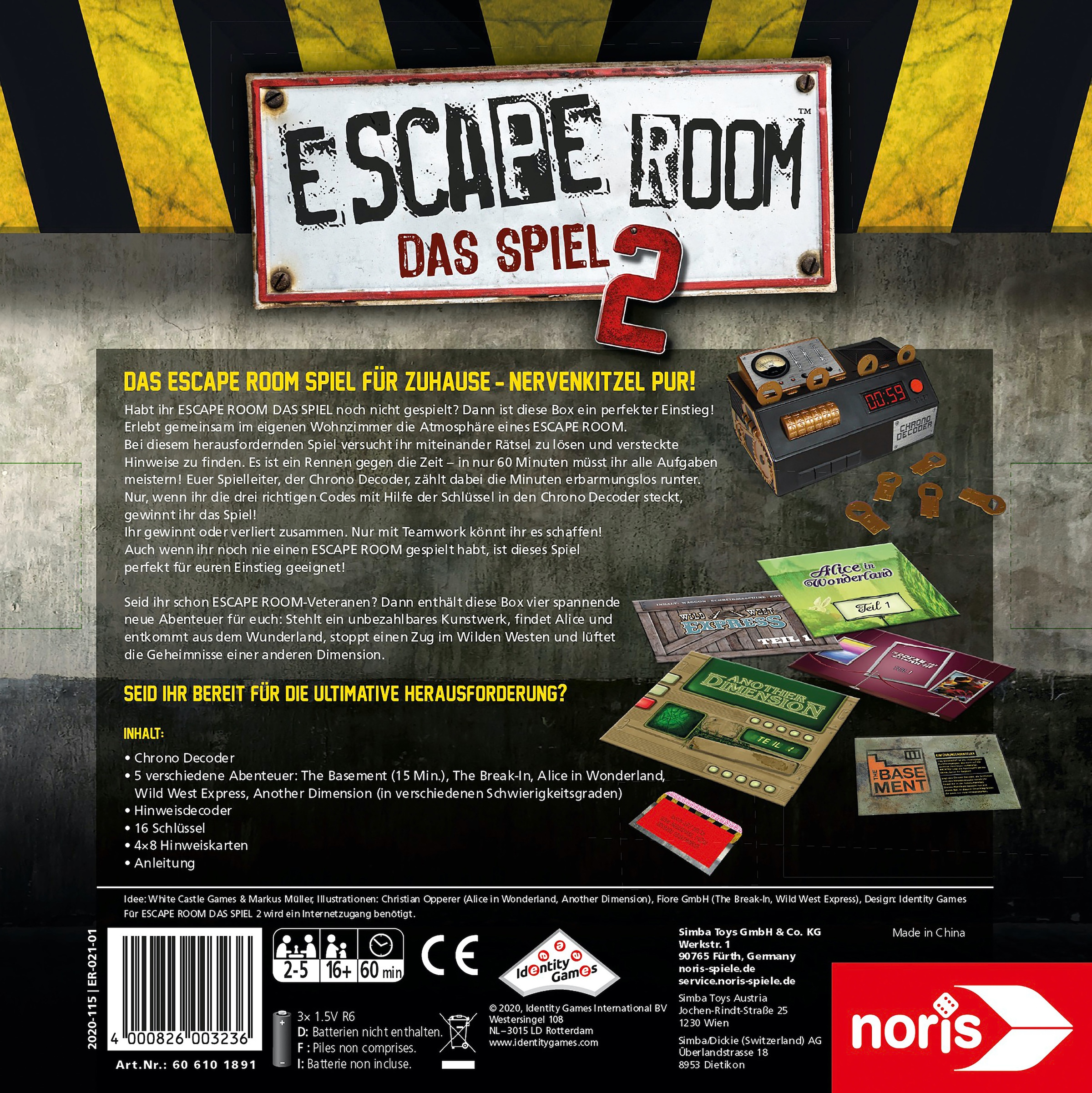 Noris Spiel »Escape Room 2«