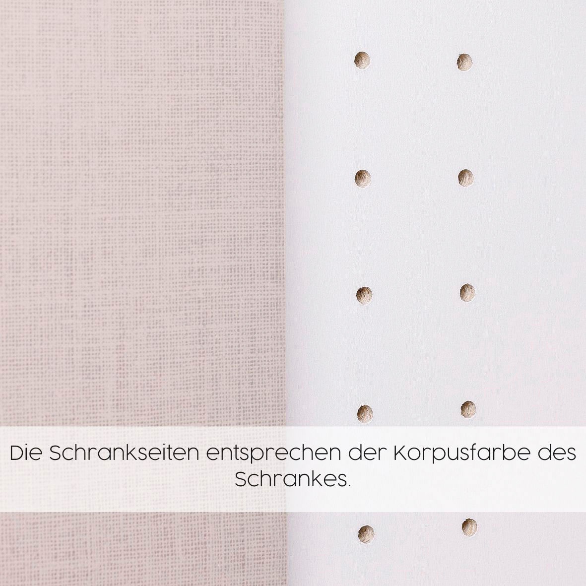 rauch Drehtürenschrank »Kleiderschrank Schrank Garderobe Wäscheschrank NAGATA mit Spiegel«, (in 3 verschiedenen Ausstattungen BASIC/CLASSIC/PREMIUM), und modernen Stangengriffen in Graumetallic TOPSELLER MADE IN GERMANY