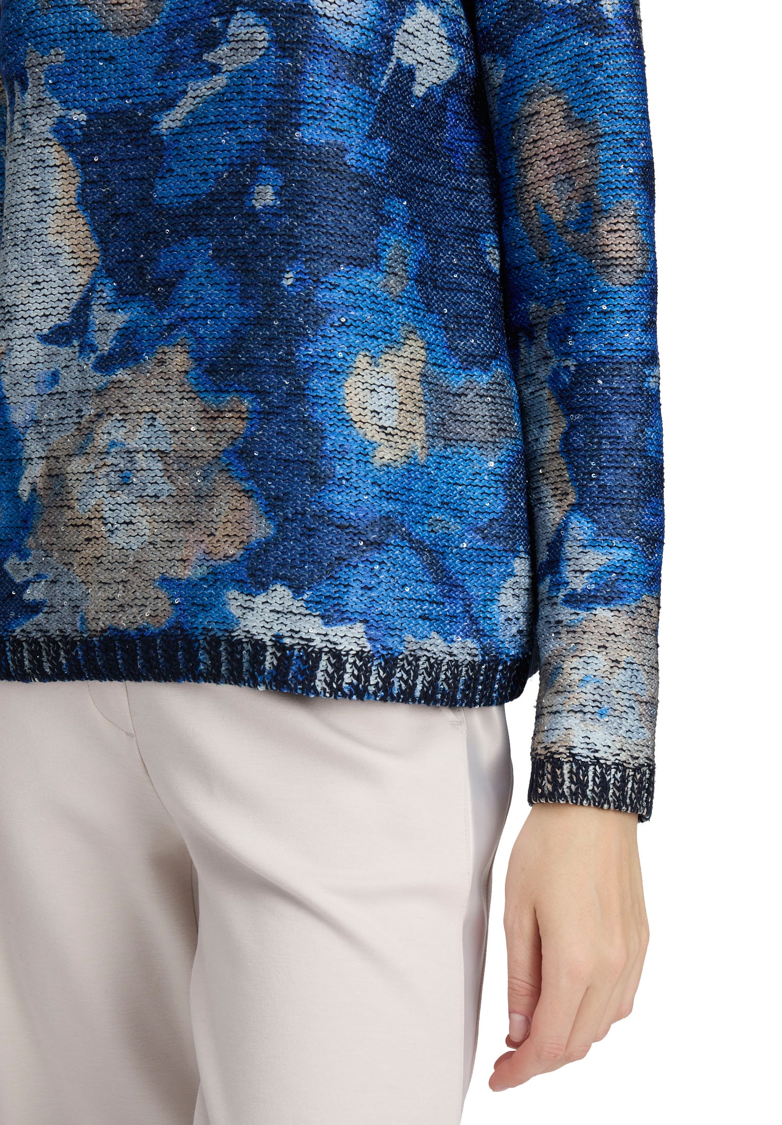 Betty Barclay Strickpullover »Betty Barclay Damen Grobstrick-Pullover mit Print«, (1 tlg.)