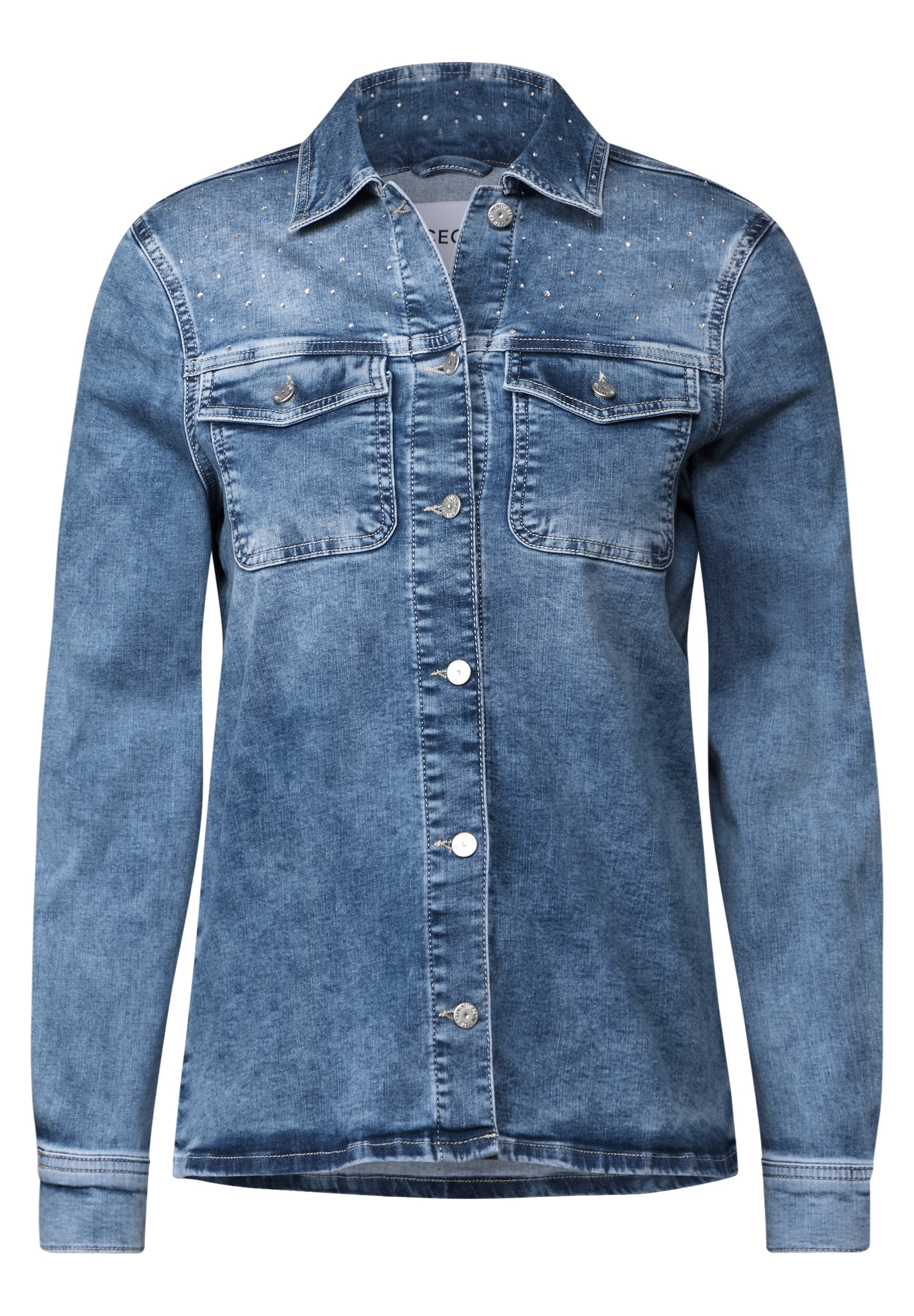 Cecil Jeansjacke, ohne Kapuze, mit Brusttaschen