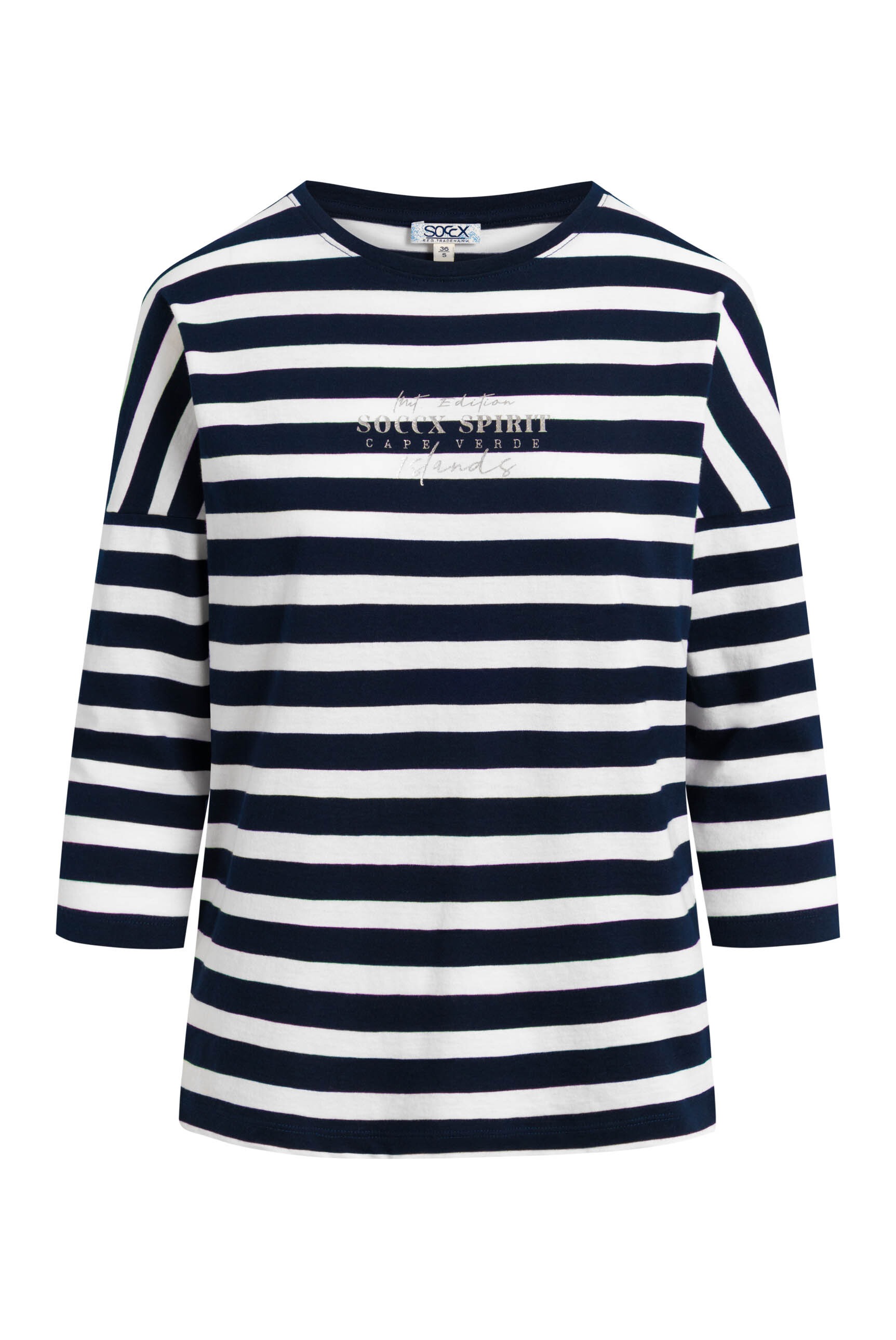 SOCCX Rundhalsshirt aus Baumwolle günstig online kaufen